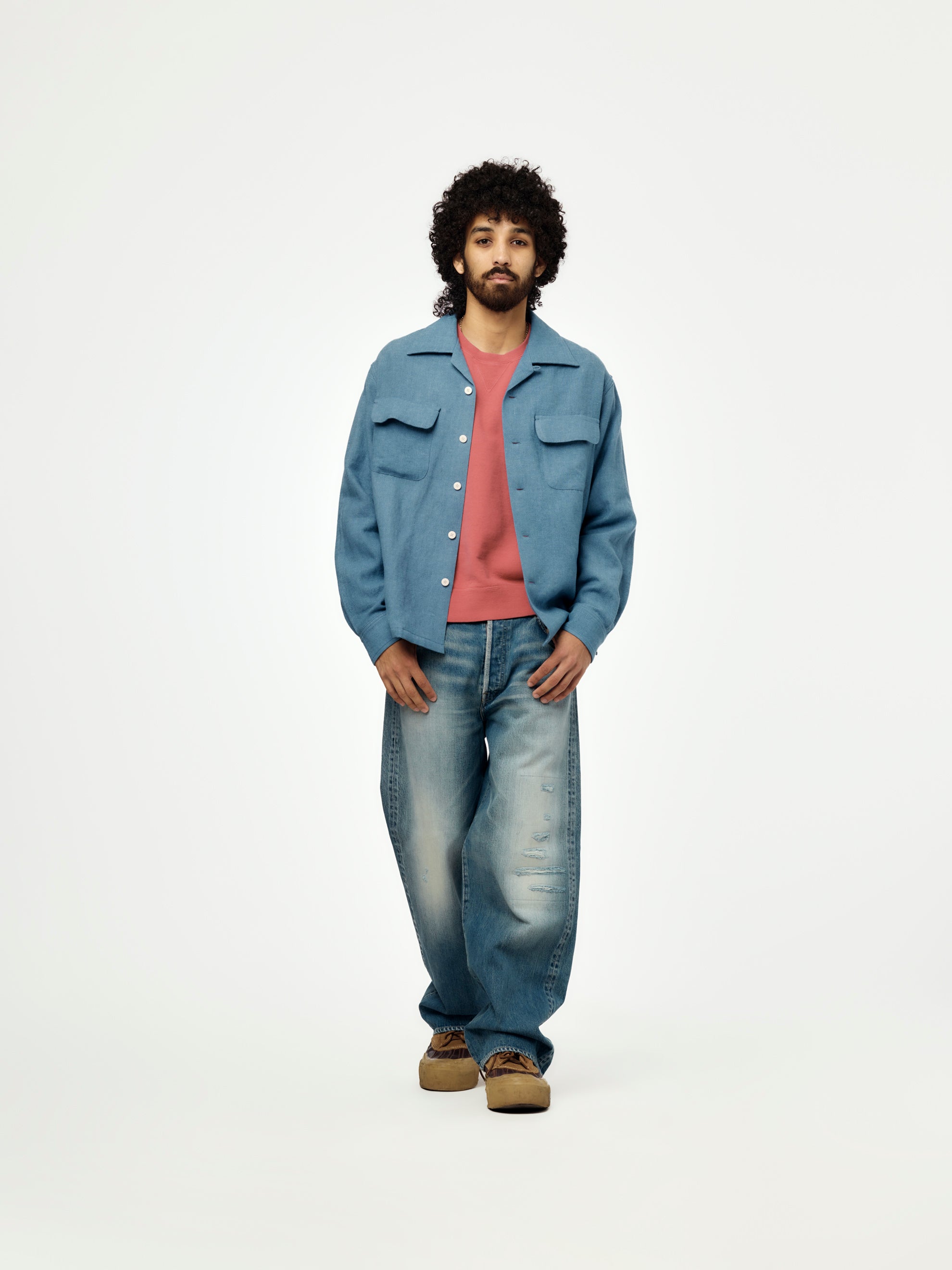 Visvim CARROW SHIRT CHECK (LT.BLUE) - UNION LOS ANGELES
