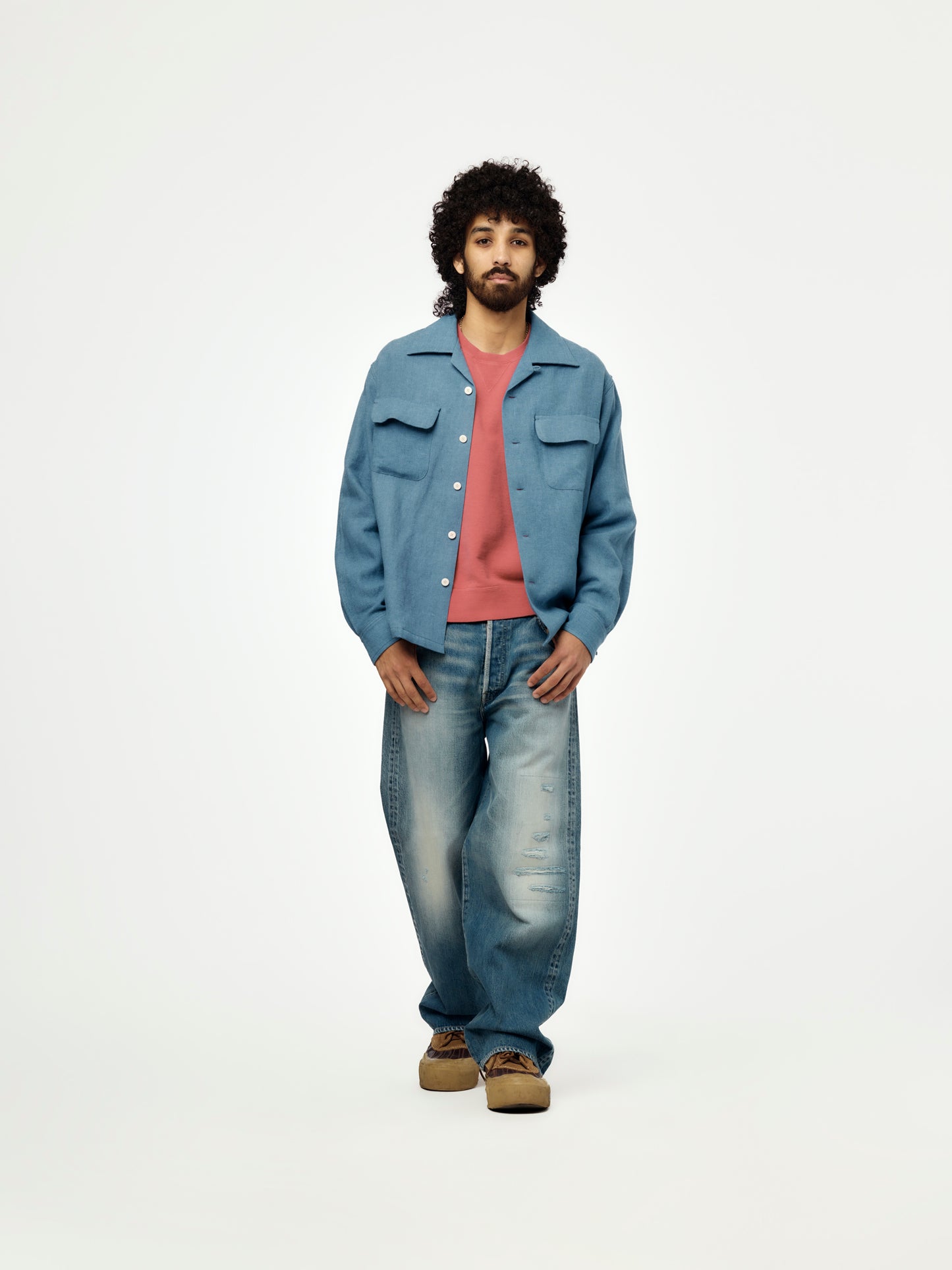 CARROW SHIRT CHECK (LT.BLUE)