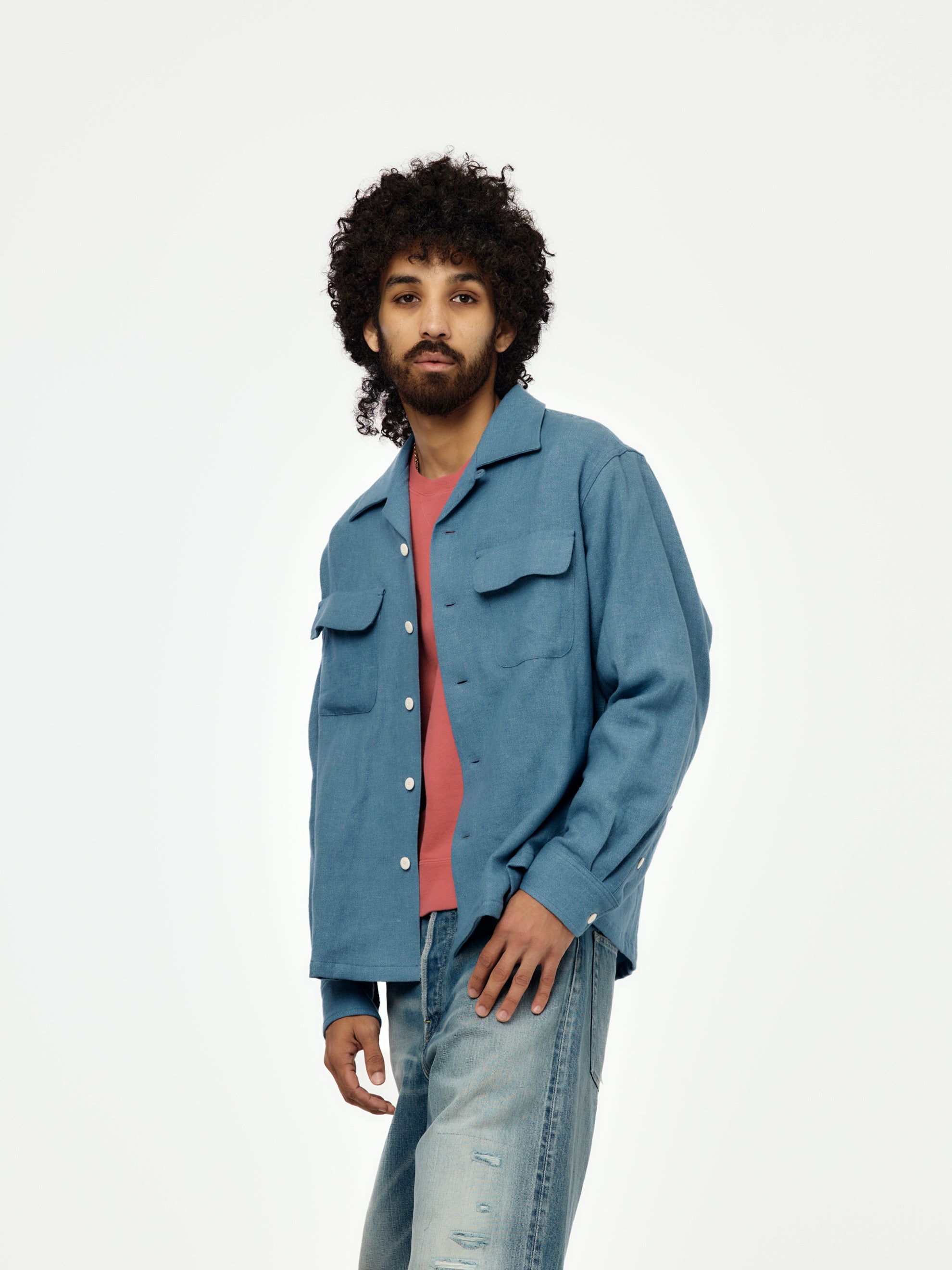 トップス VISVIM 26SS CARROW SHIRTS 4 LT.BLUE Visvim CARROW SHIRT CHECK (LT.BLUE) - UNION LOS ANGELES