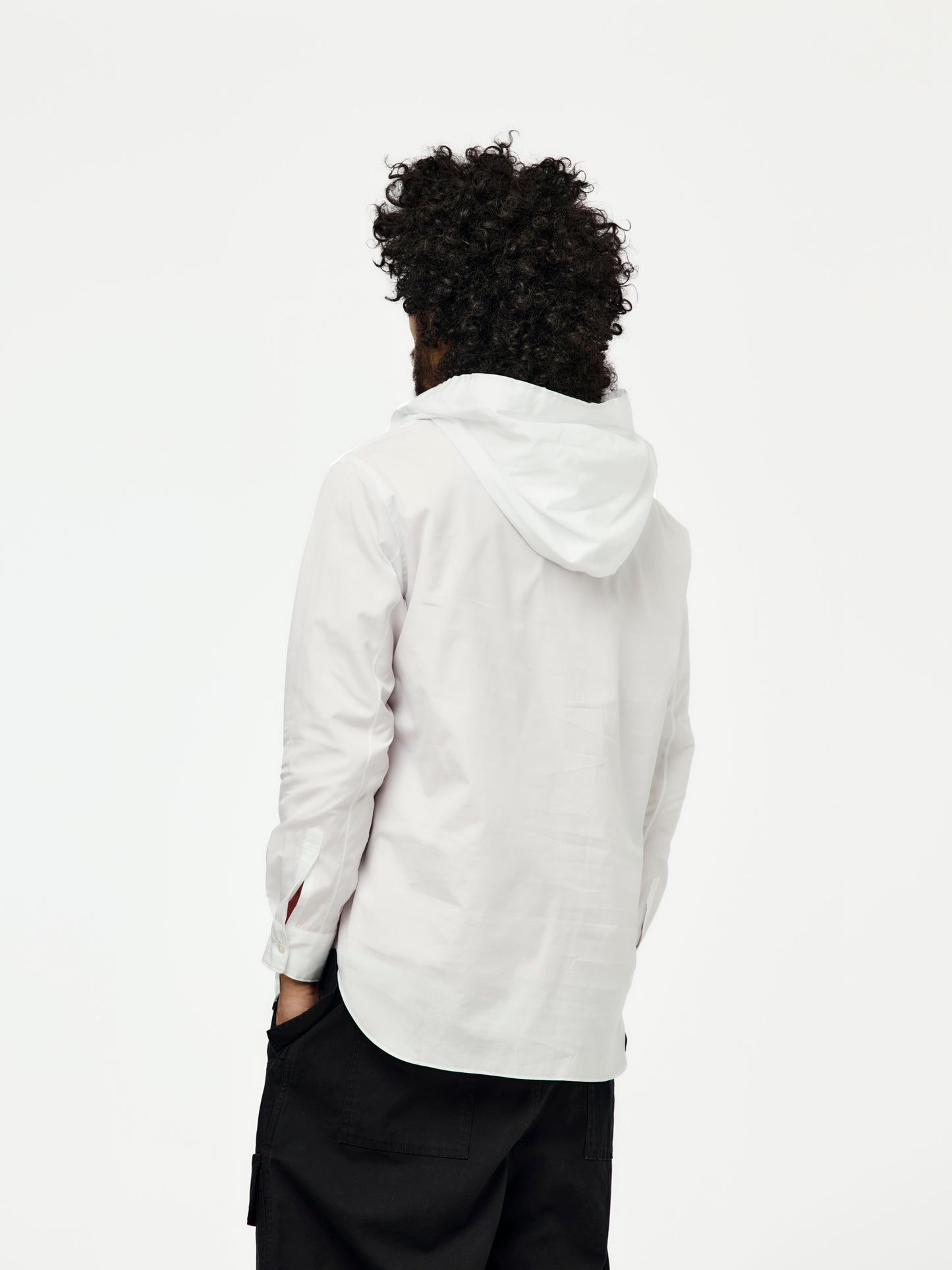 Double Hooded Shirt (White)