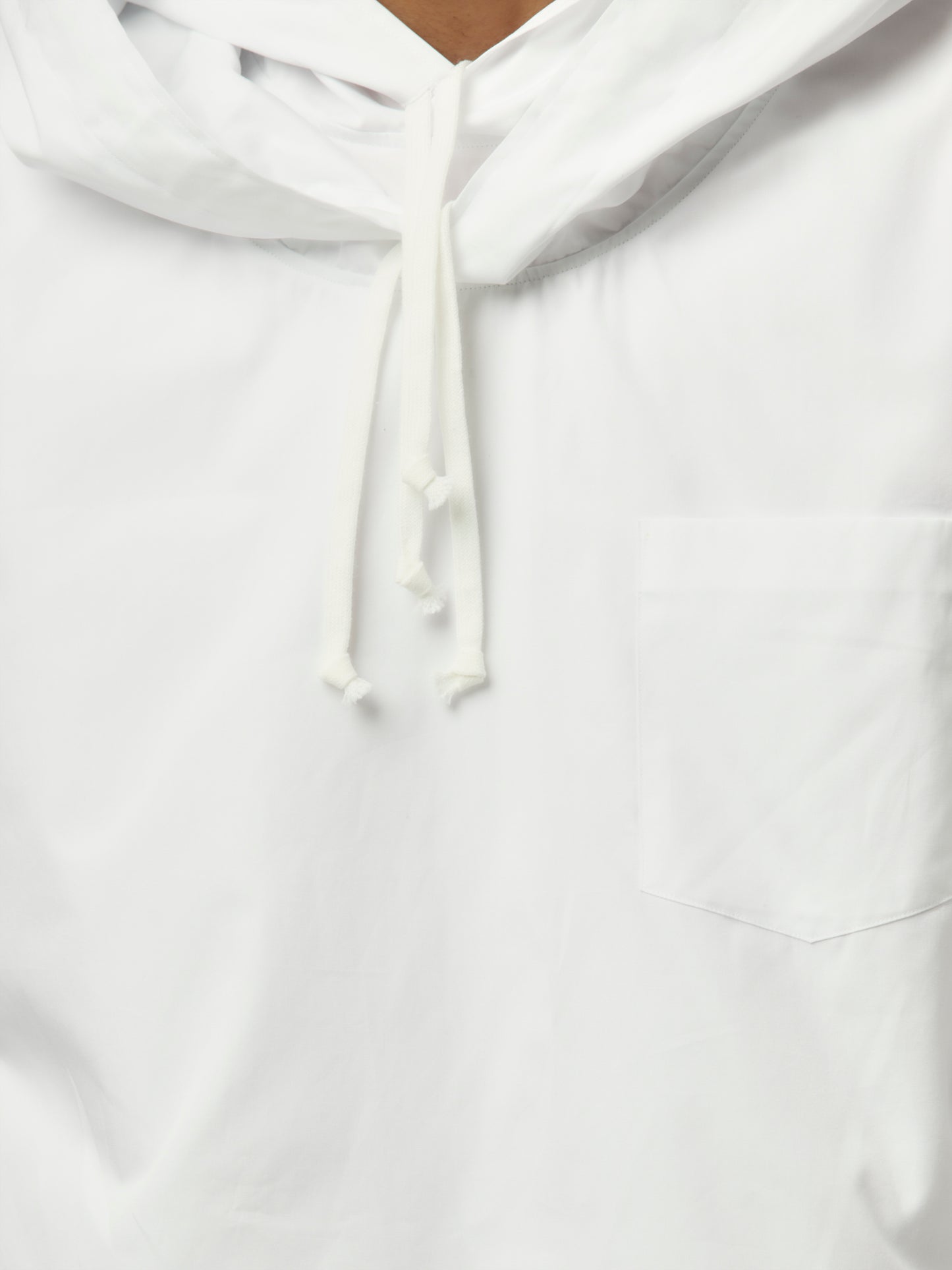 Double Hooded Shirt (White)