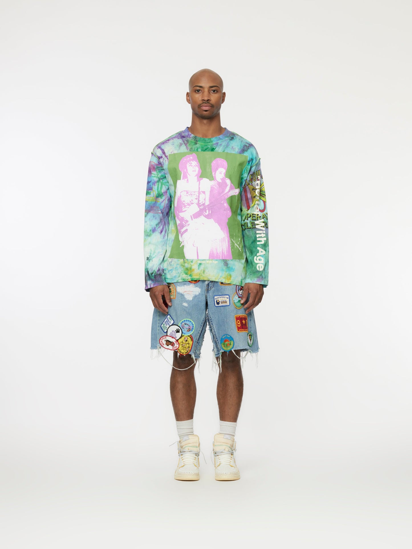 Encore Tie Dye Reversible L/S Tee