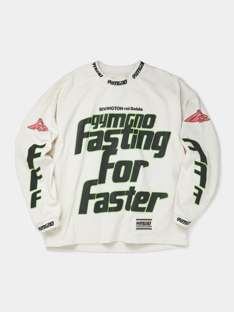 Fasting For Faster LS Tee  (Vintage White)