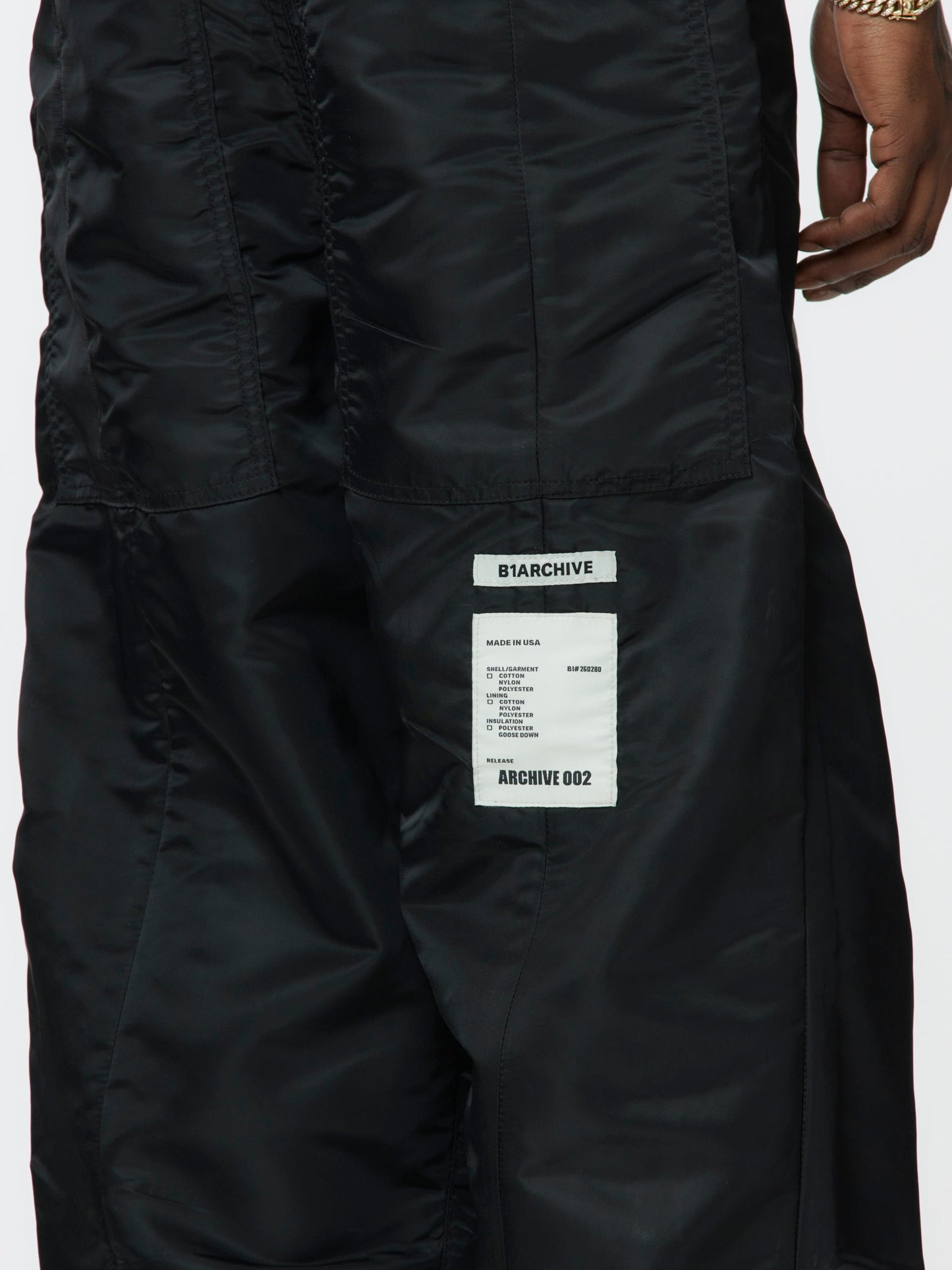 Wide Leg 5 Pocket Trouser (Black)