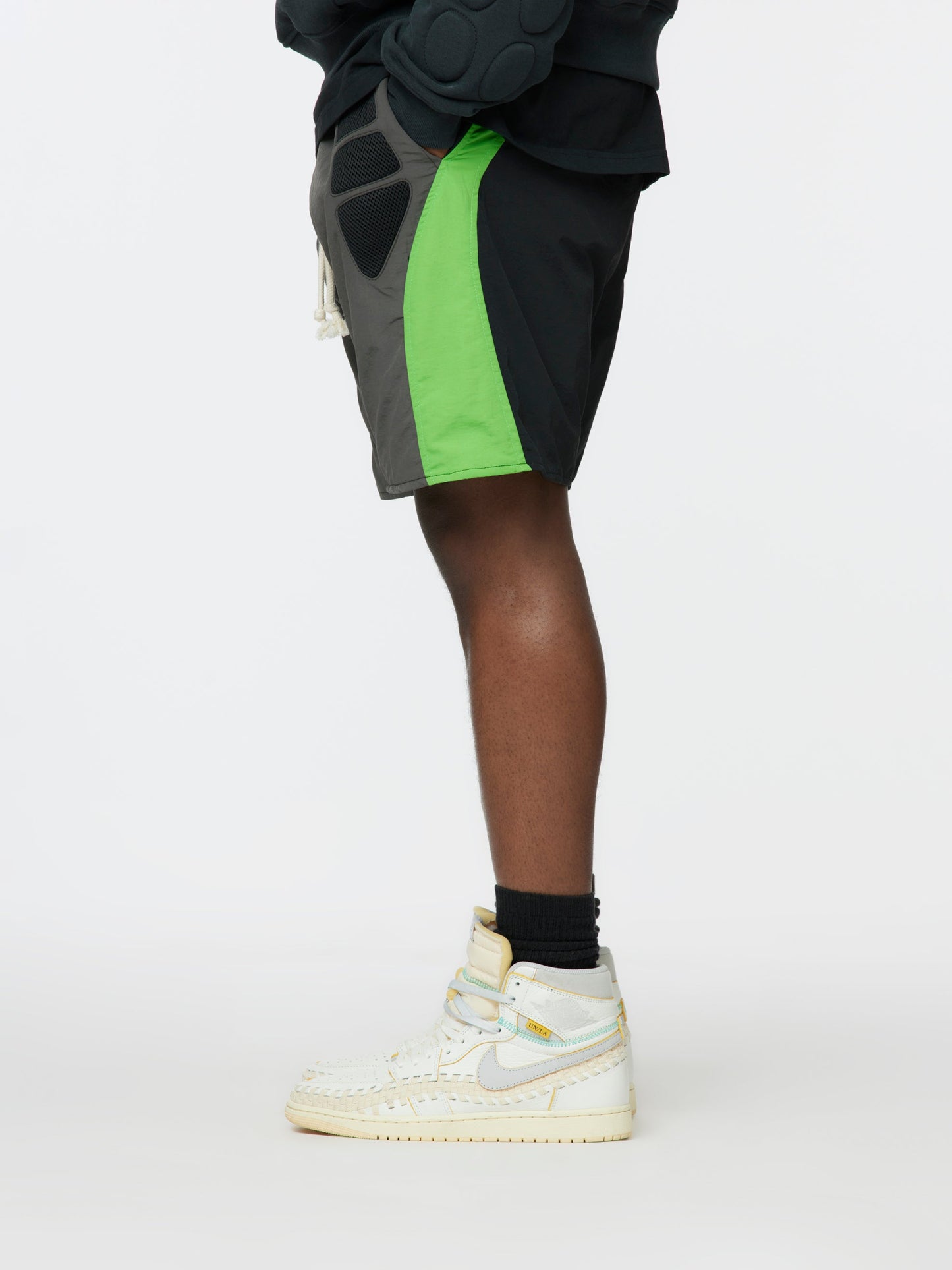 Tech Shorts (Grey/Black/Neon Green)