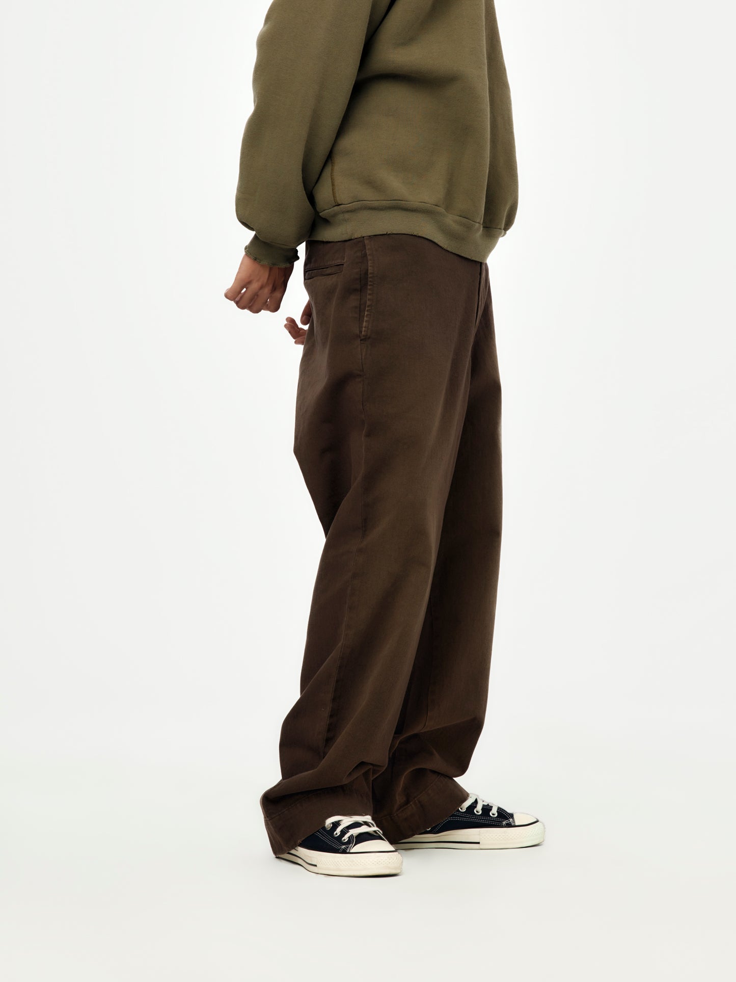 Vintage Twill Work Pants (BROWN) (SIS)