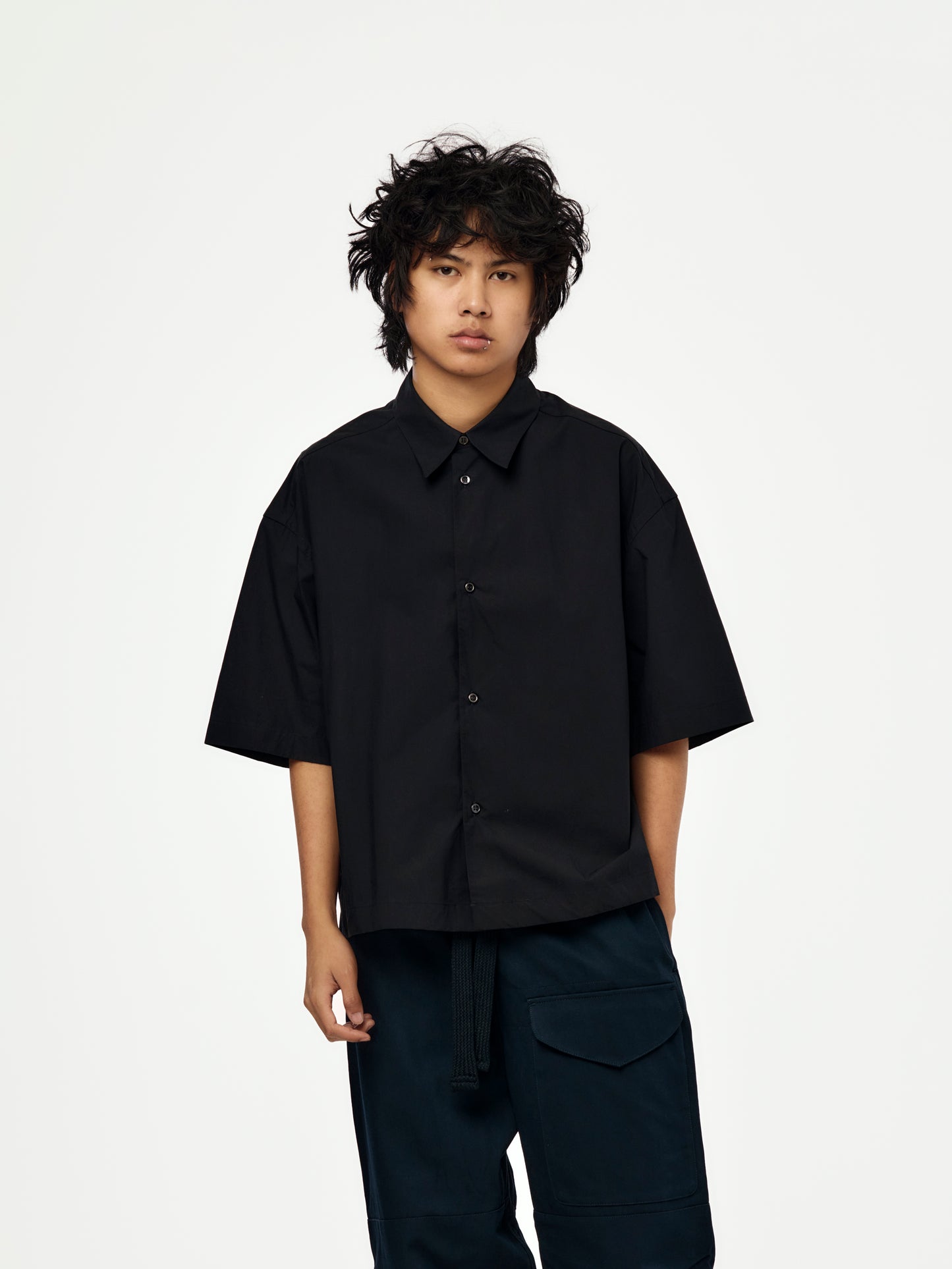 Sanko Short Sleeve Shirt (Darkest Navy)