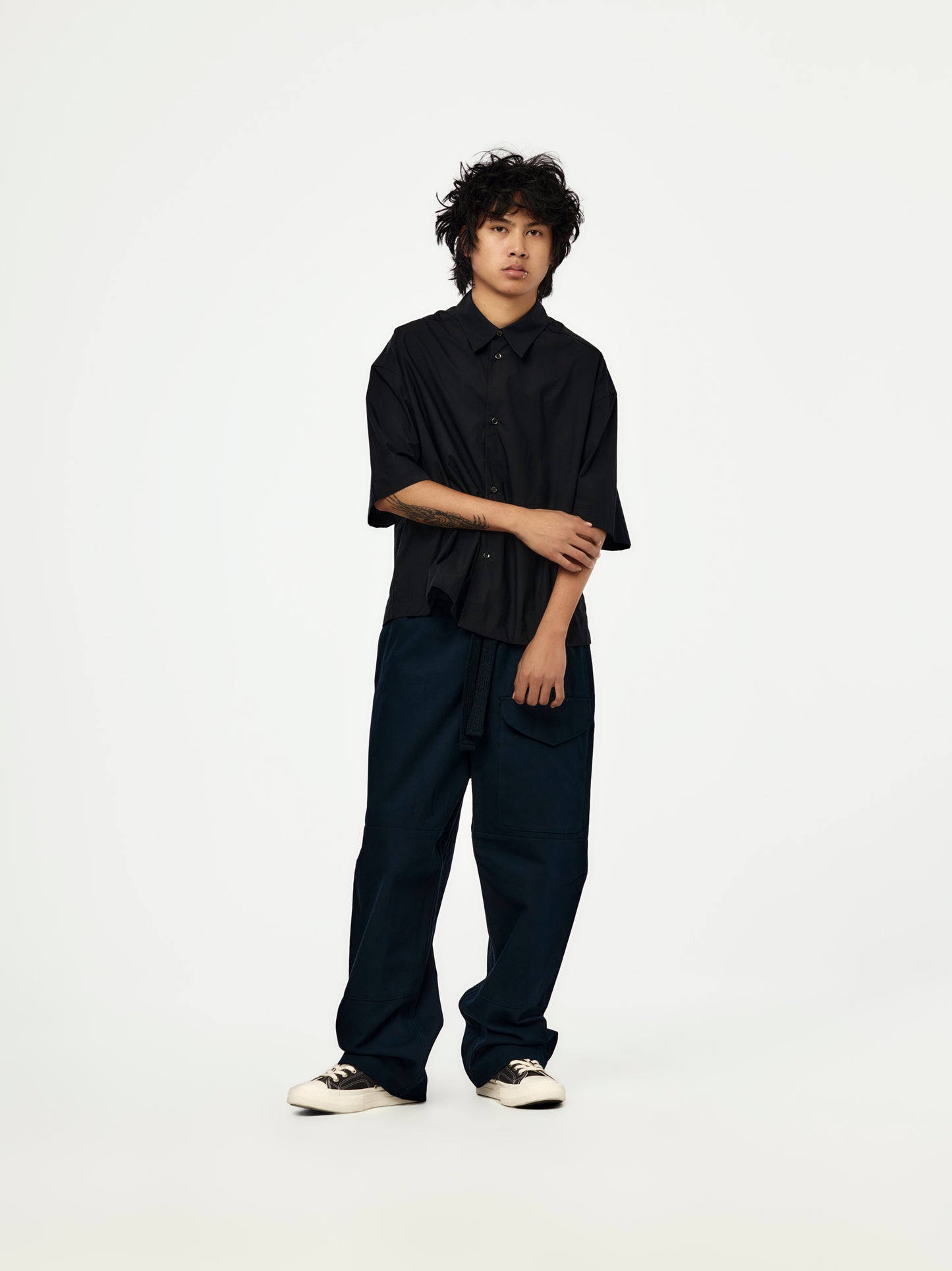 Sanko Short Sleeve Shirt (Darkest Navy)