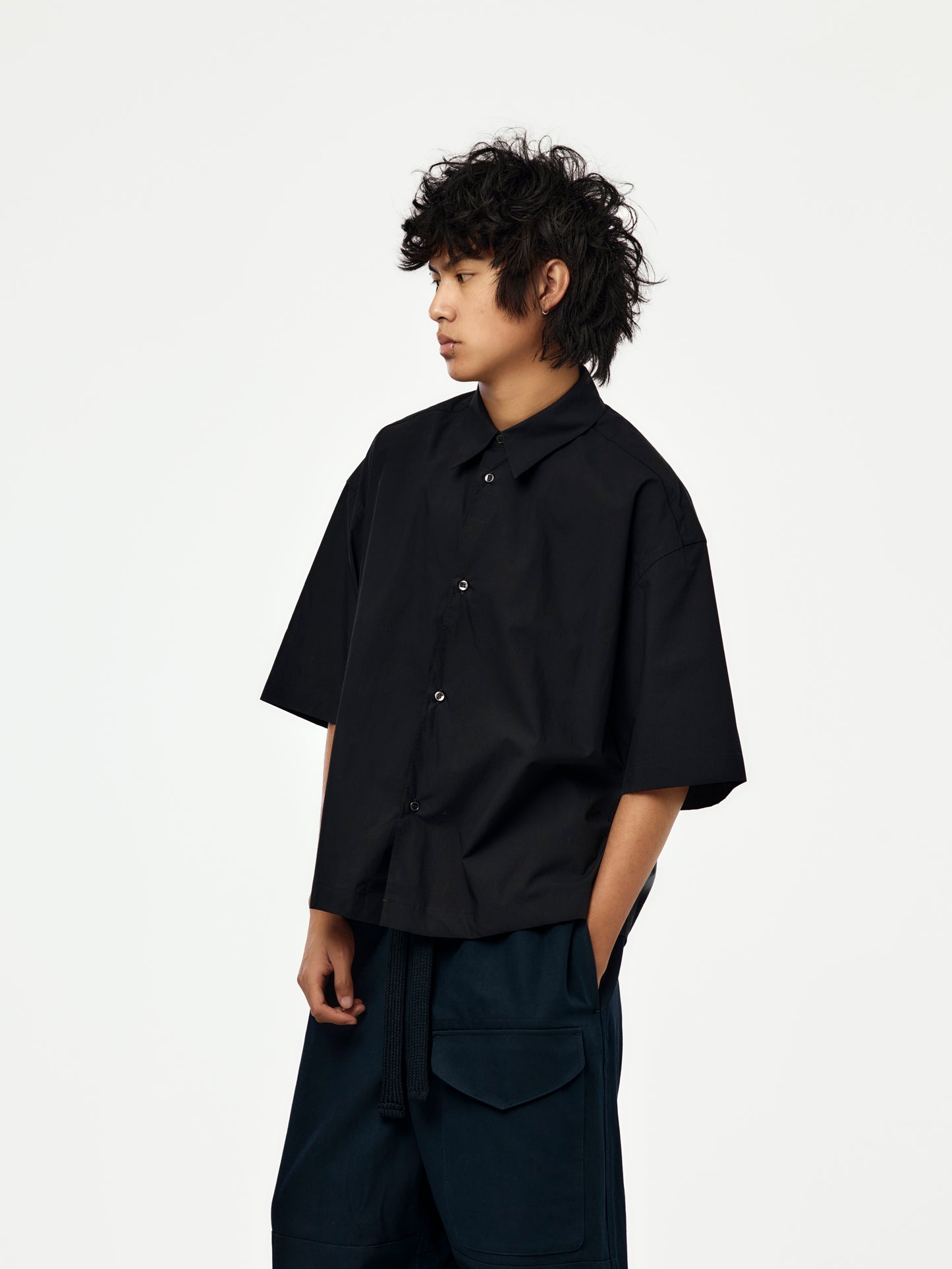 Sanko Short Sleeve Shirt (Darkest Navy)