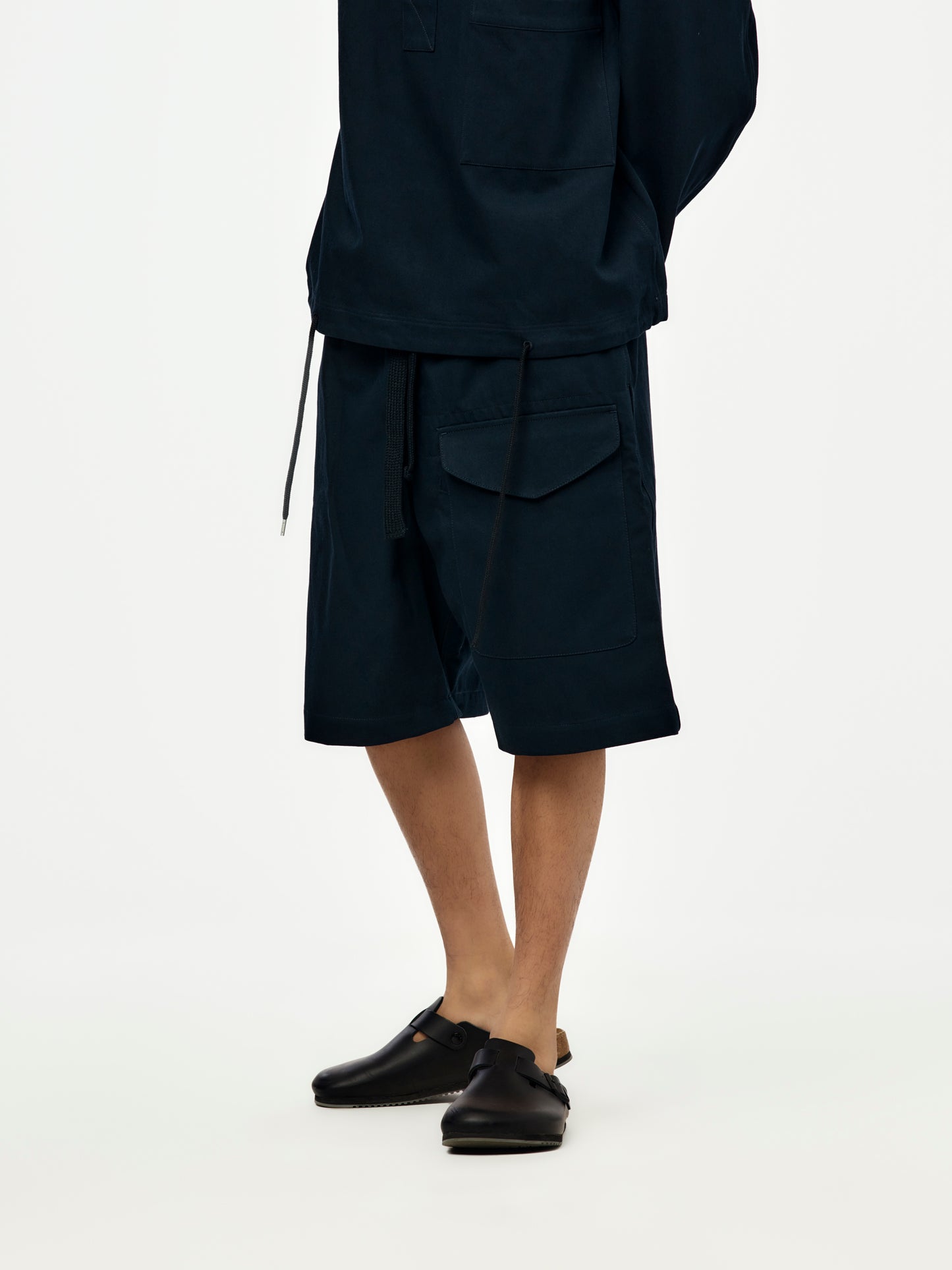 Ikaria Patch Pocket Drawstring Short (Indigo)