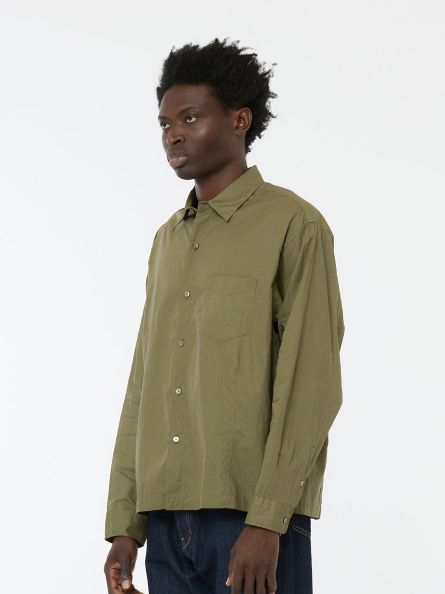 Collar BD Shirt (Olive)