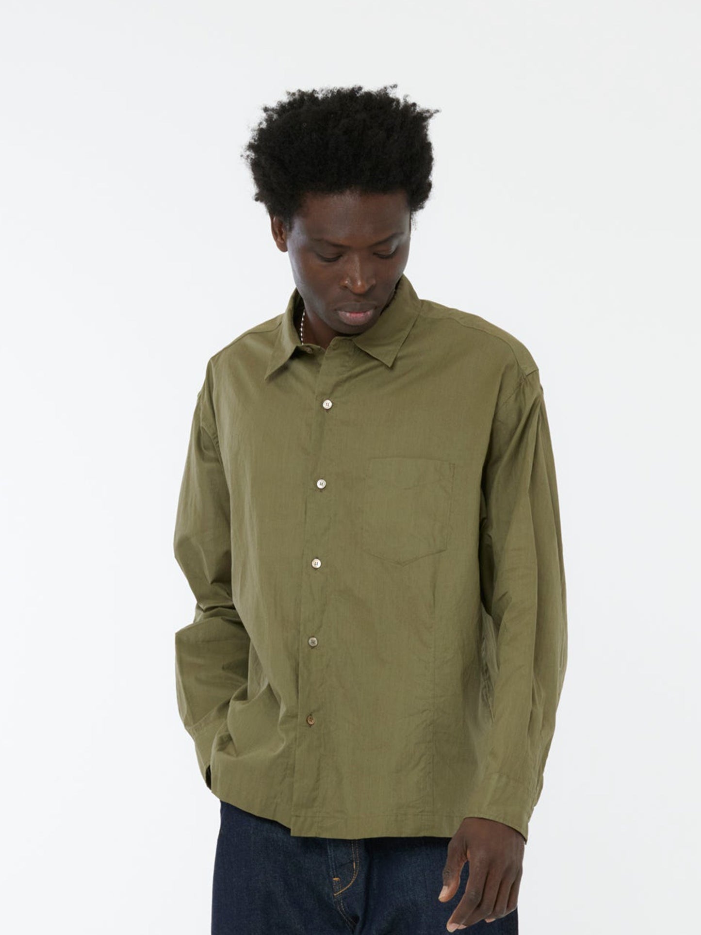 Collar BD Shirt (Olive)