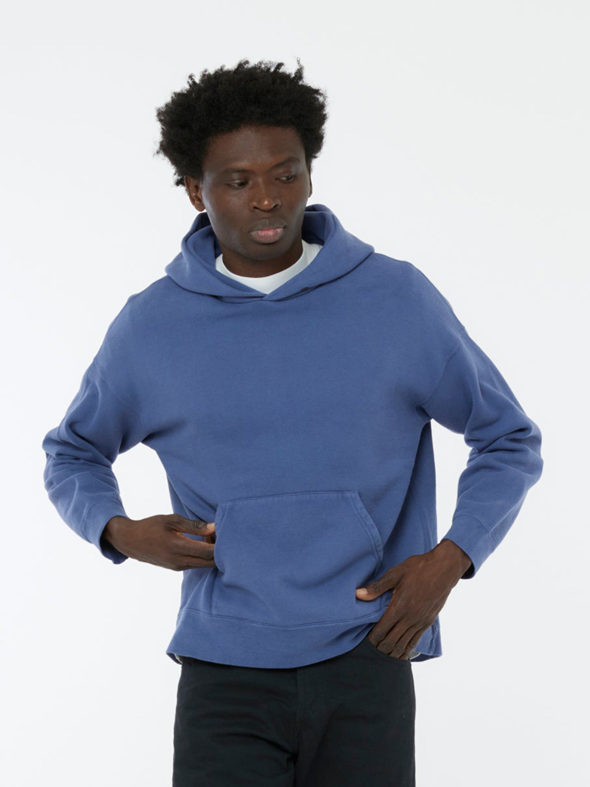 Visvim Jumbo SB Hoodie P.O. Damaged (Blue) - UNION LOS ANGELES