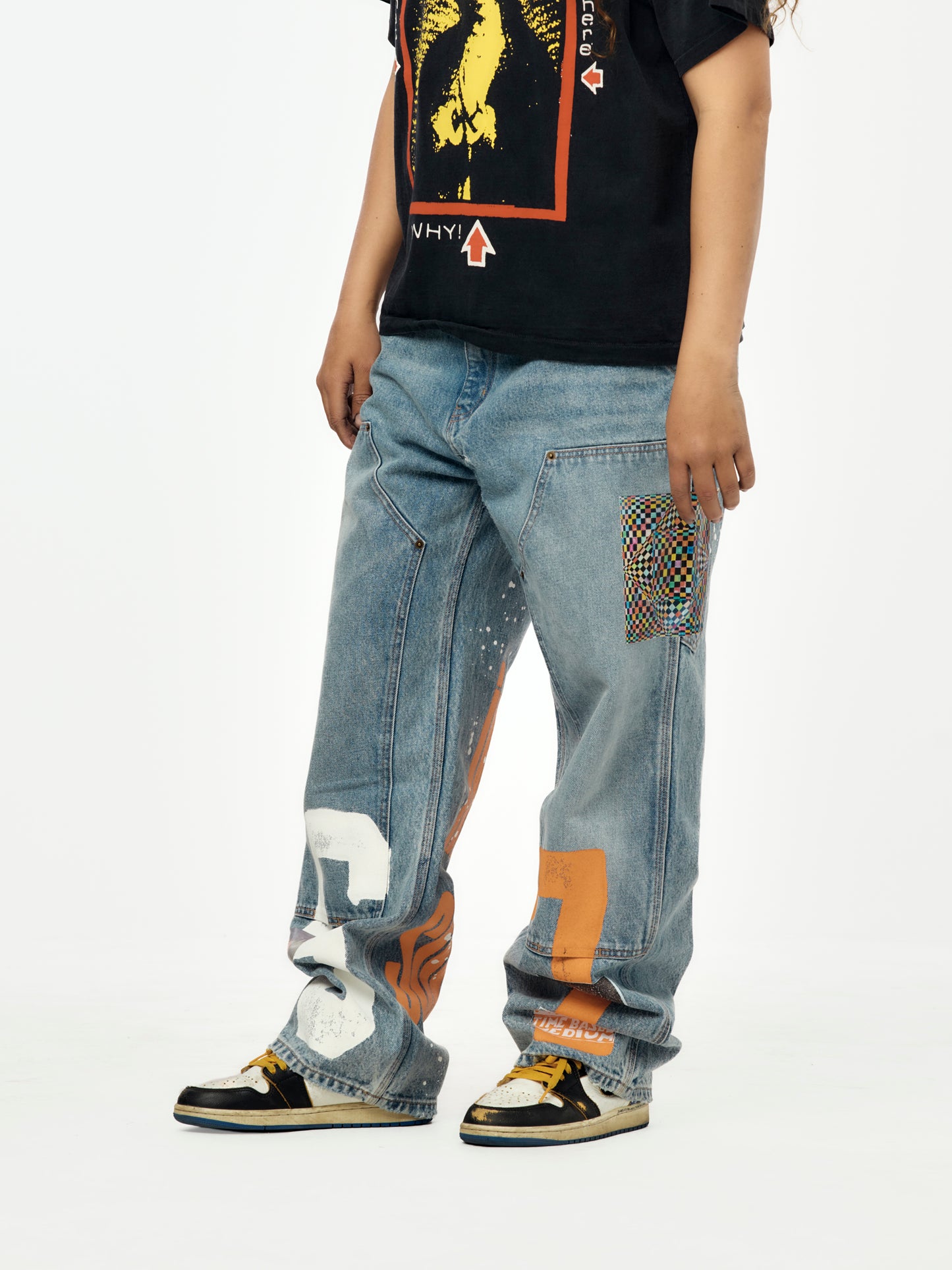 Nothing Personal Double Knee Jeans (Blue)