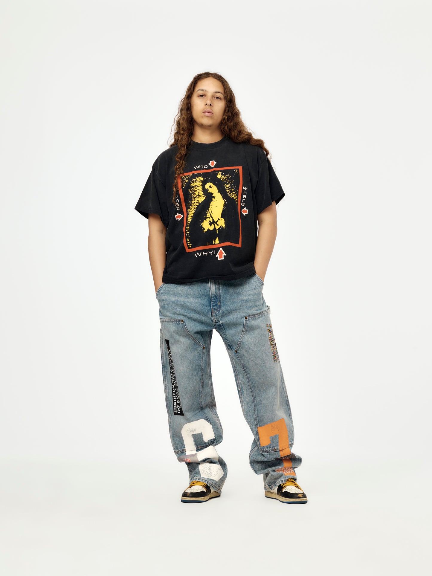 Nothing Personal Double Knee Jeans (Blue)