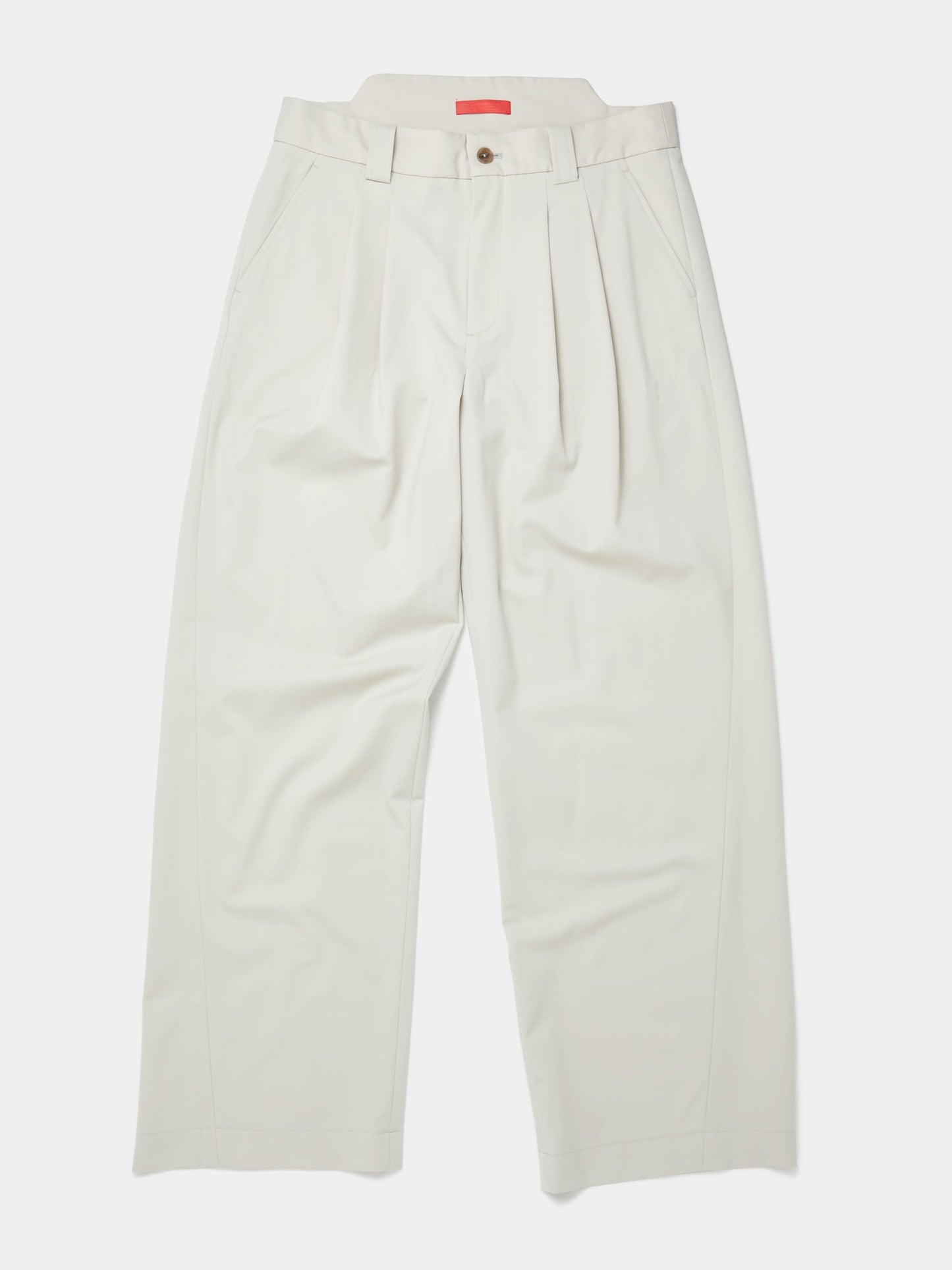 Pleated Shift Trousers (Ecru)