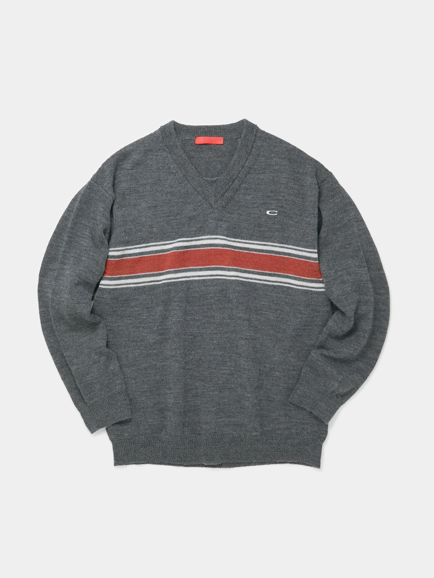 Field V-Neck Sweater (Dark Grey)