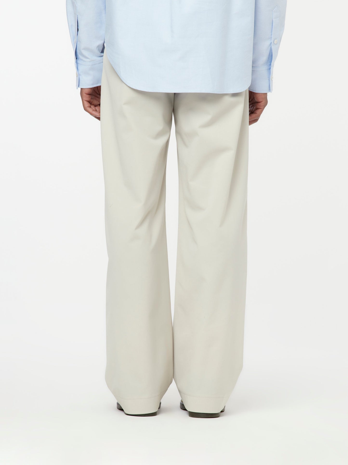 Pleated Shift Trousers (Ecru)