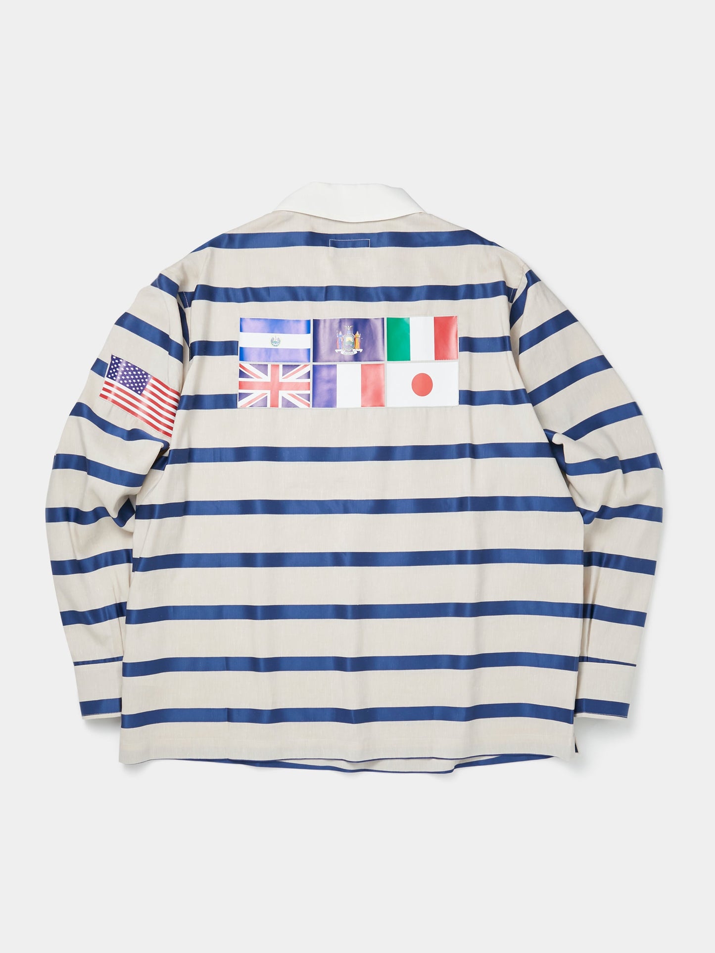 Rugby Stripe Shirt (Off White/Navy)