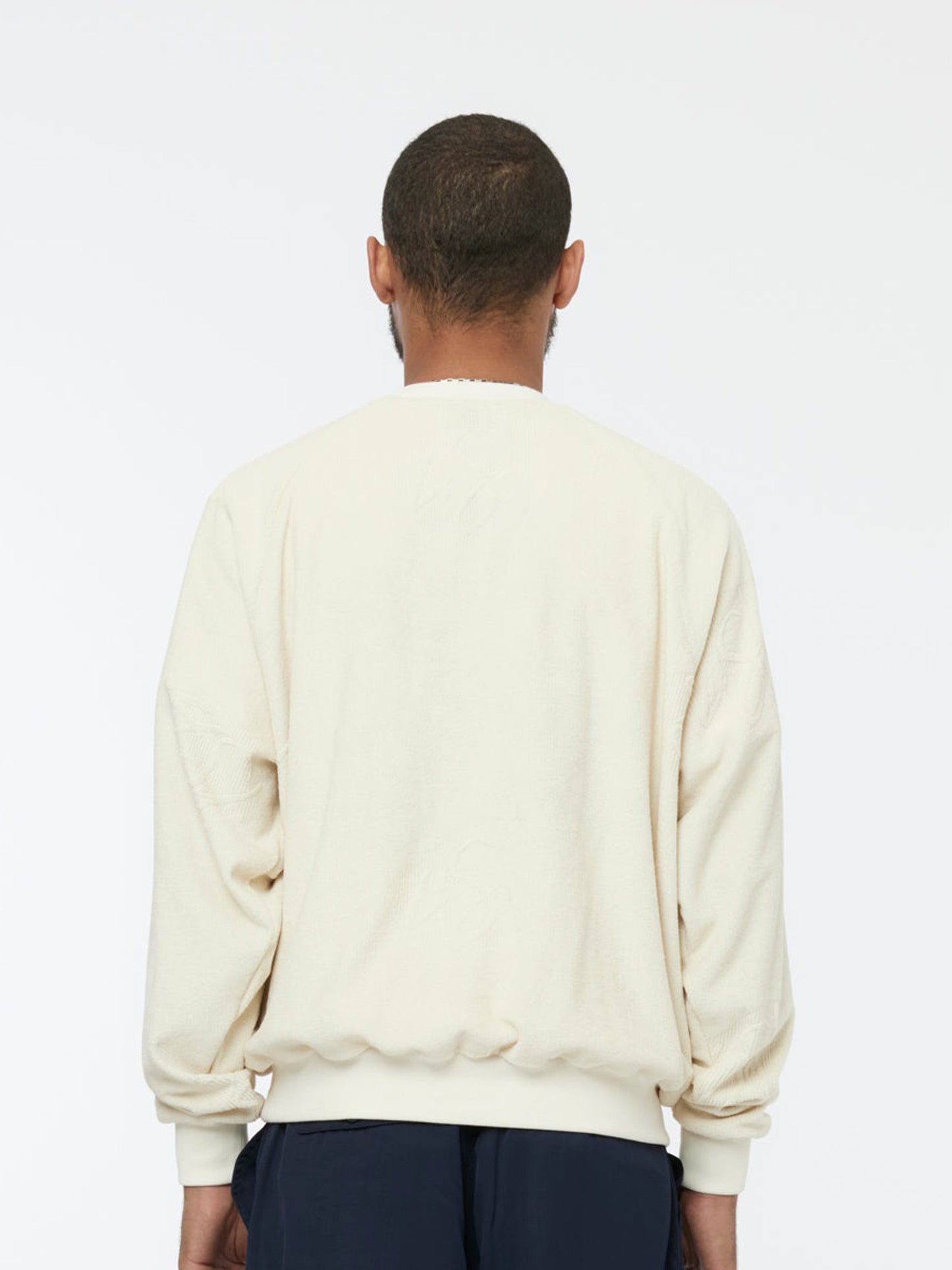 Terry Jacquard Crewneck (Off White)