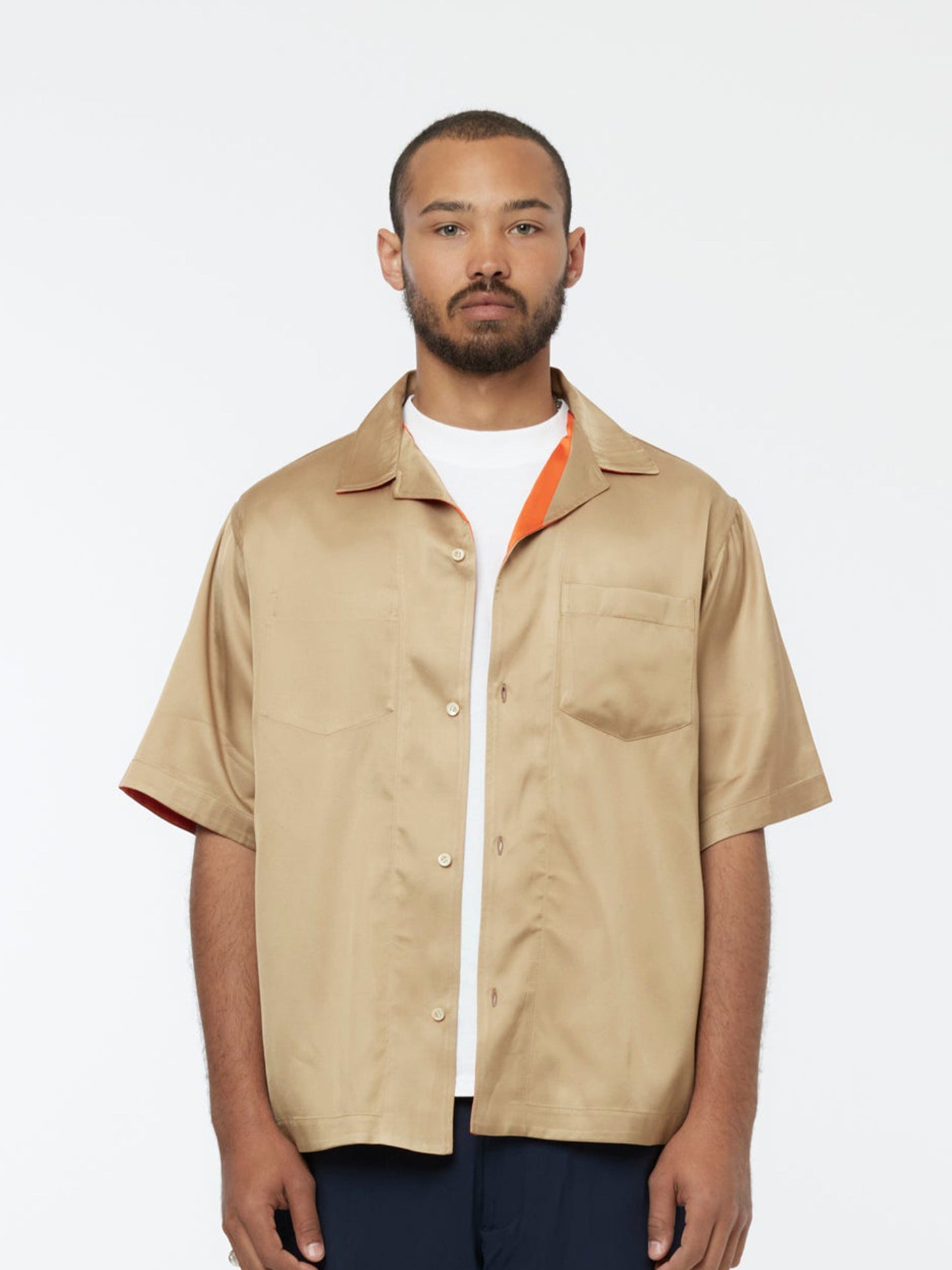 Reversible Camo Shirt (Khaki/Orange)