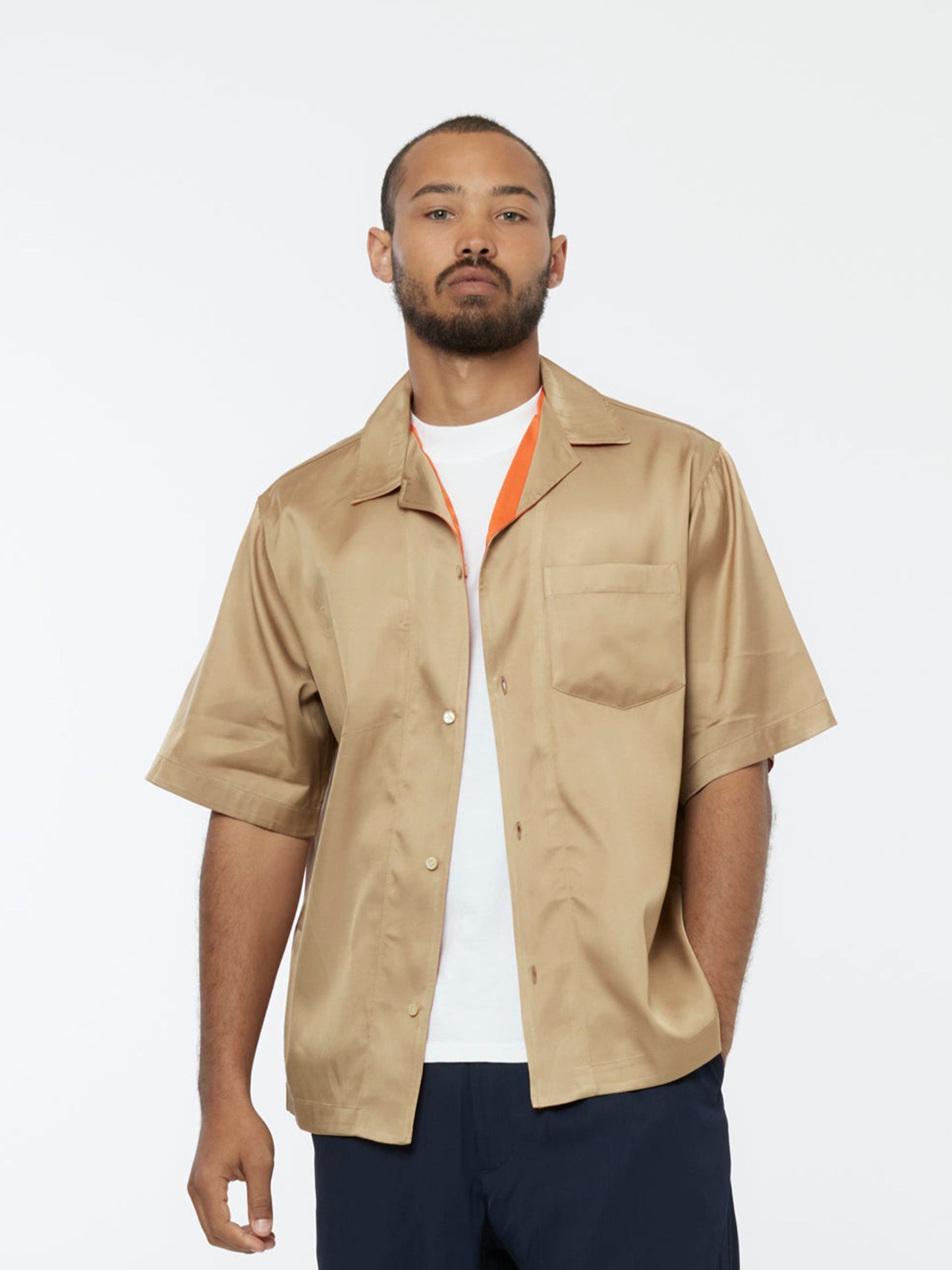 Reversible Camo Shirt (Khaki/Orange)