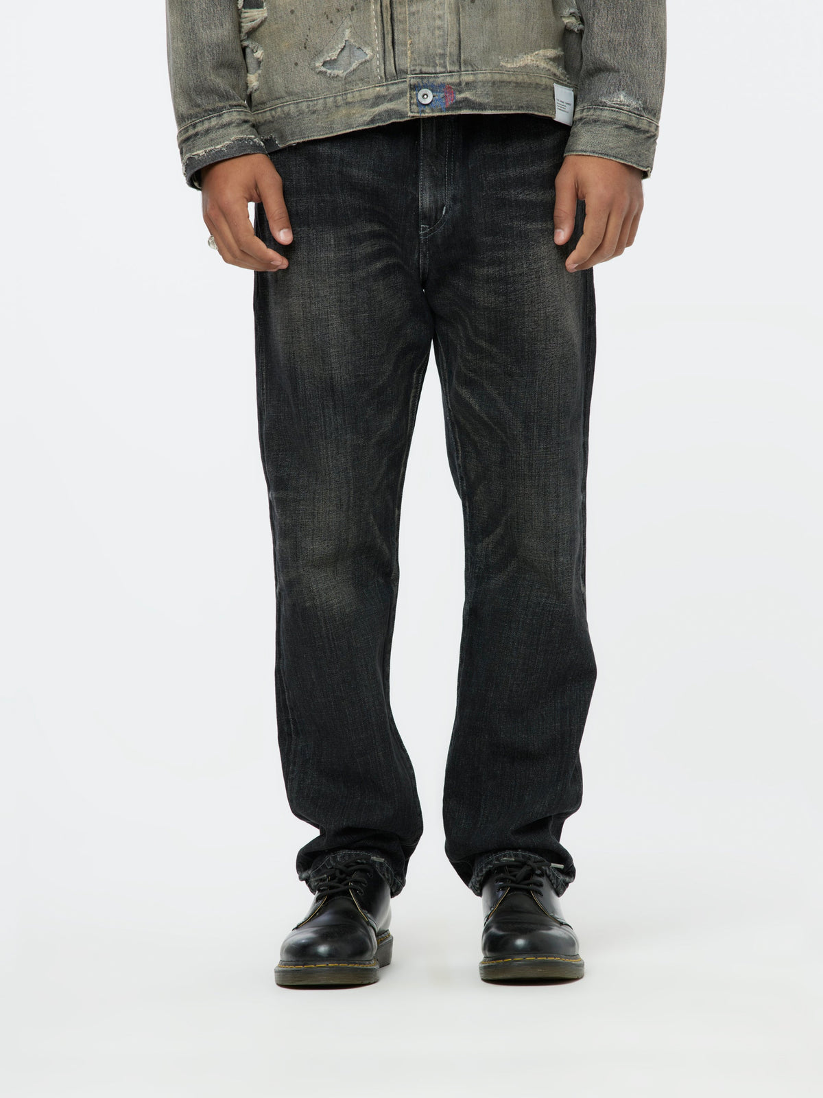 Neighborhood WASHED DENIM DP MID PANTS (Black) - UNION LOS ANGELES