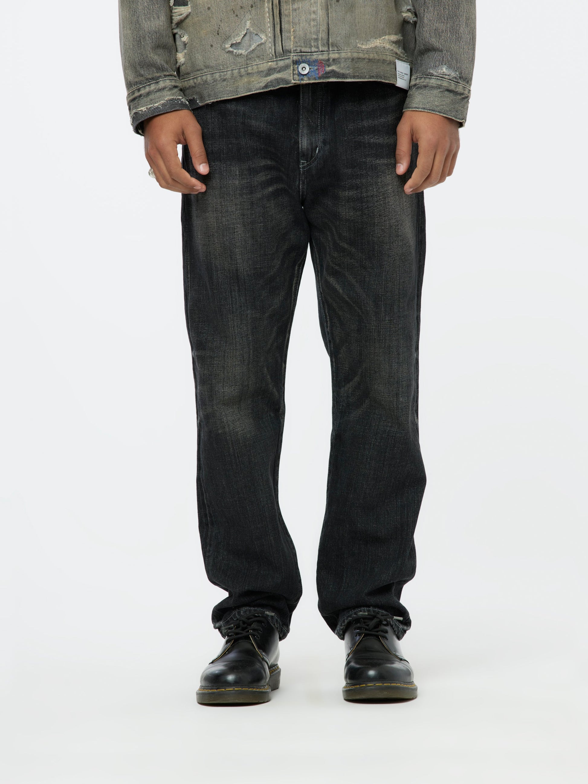 Buy Neighborhood WASHED DENIM DP MID PANTS (Black) Online at UNION LOS  ANGELES