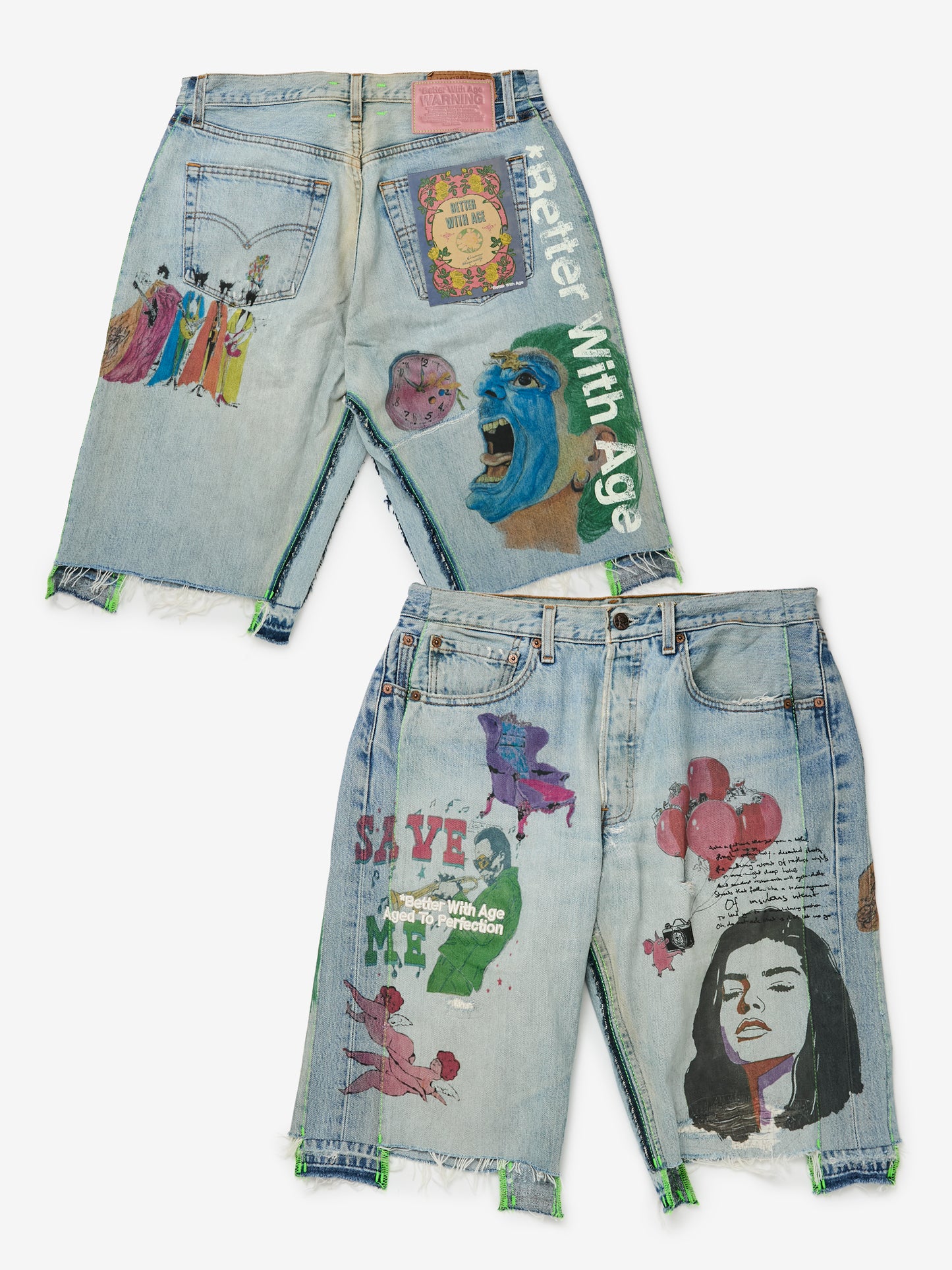 Harrison Triple-Wide Denim Short (Indigo/Assorted)