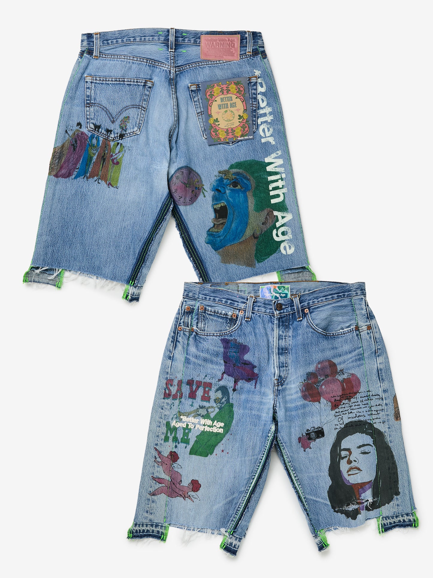 Harrison Triple-Wide Denim Short (Indigo/Assorted)