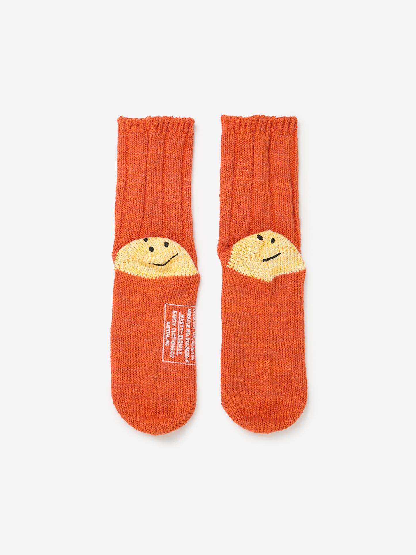 56 Yarns MA-1 RAINBOWY HAPPY HEEL Socks (Orange)