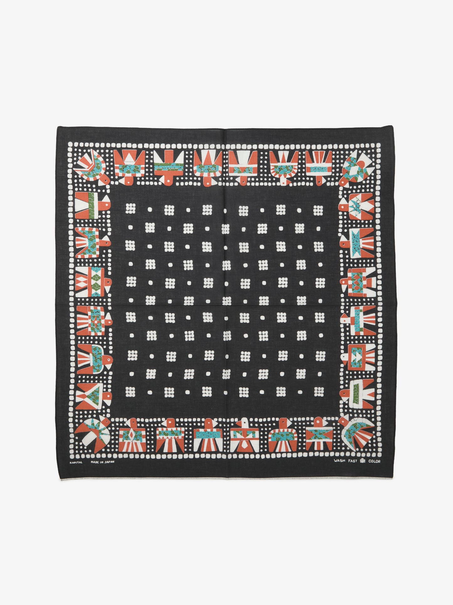 Fastcolor Selvedge Thunderbird Bandana (Black)