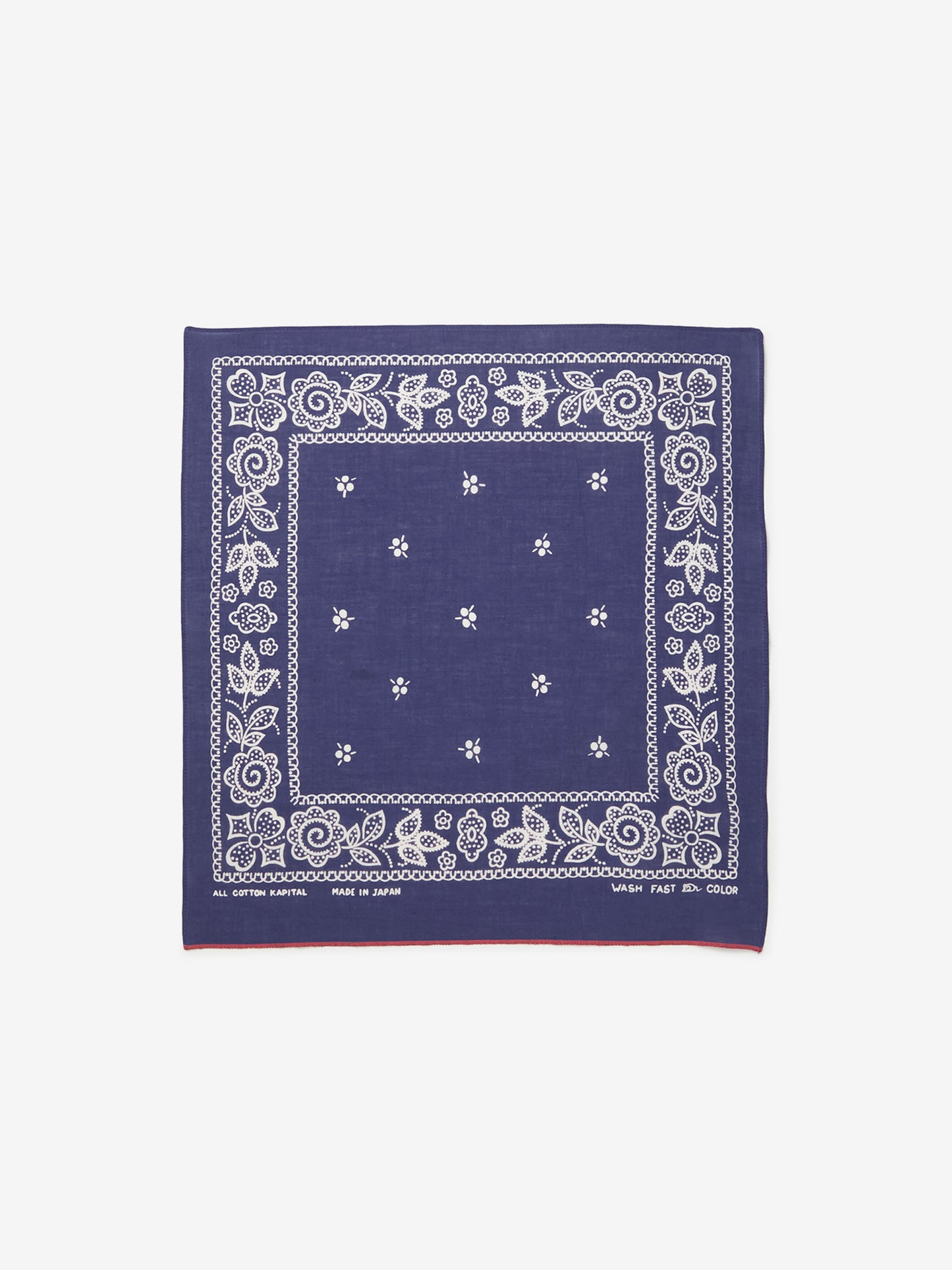 Fastcolor Selvedge ESCARGOT FLOWER Bandana (PURPLE)