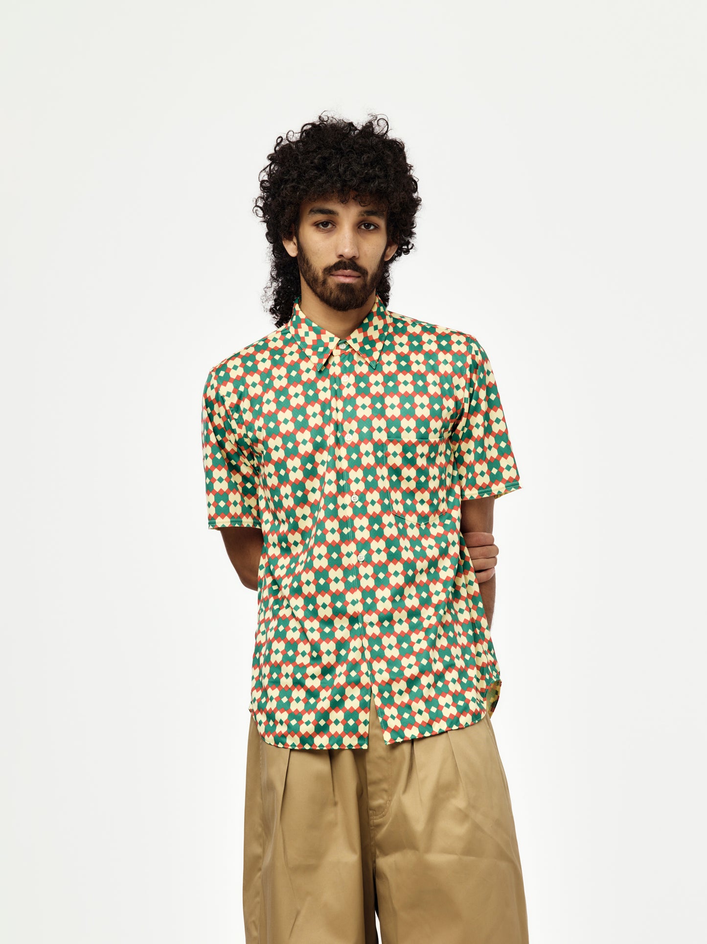 MENS SHIRT SS26 (YELLOW/GREEN/RED)