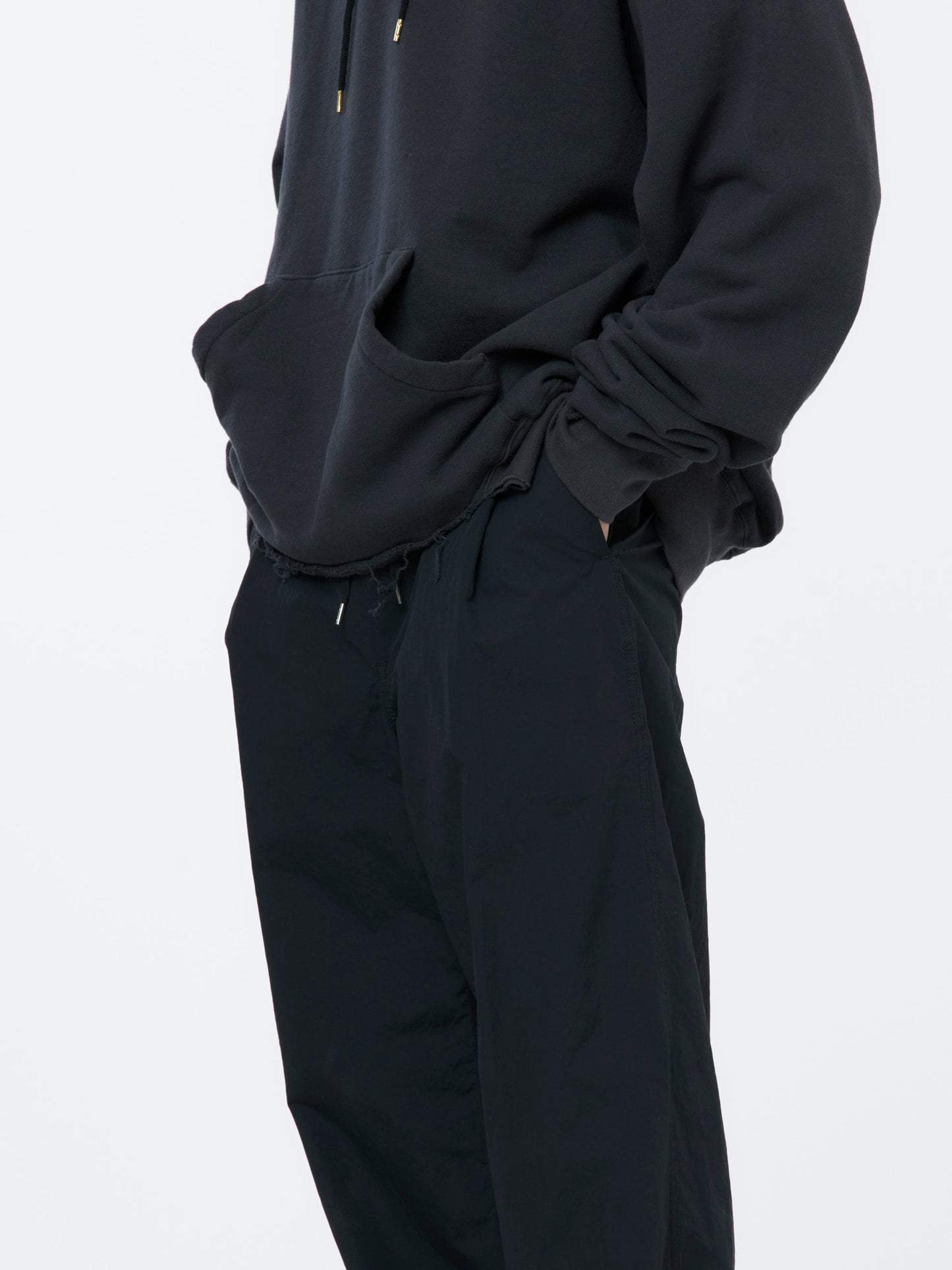 Nylon Woven Trousers (Black)