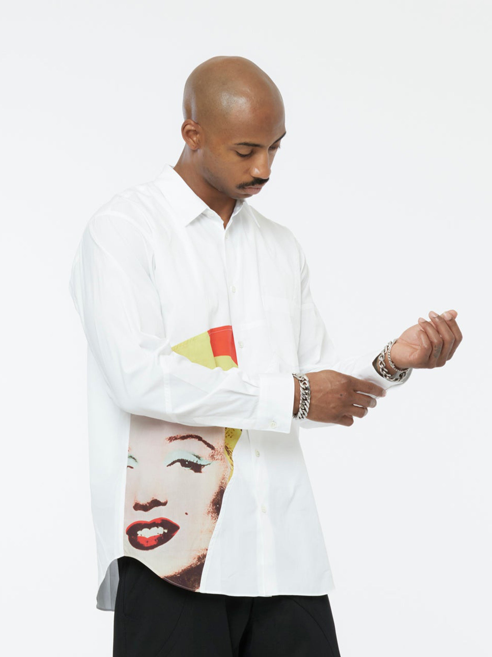 Buy Comme Des Garcons Shirt CDG Shirt Button Up Shirt (White/Print) Online  at UNION LOS ANGELES