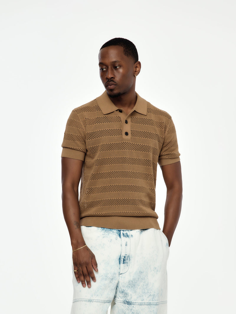 Dries Van Noten Mercy Polo (Camel)