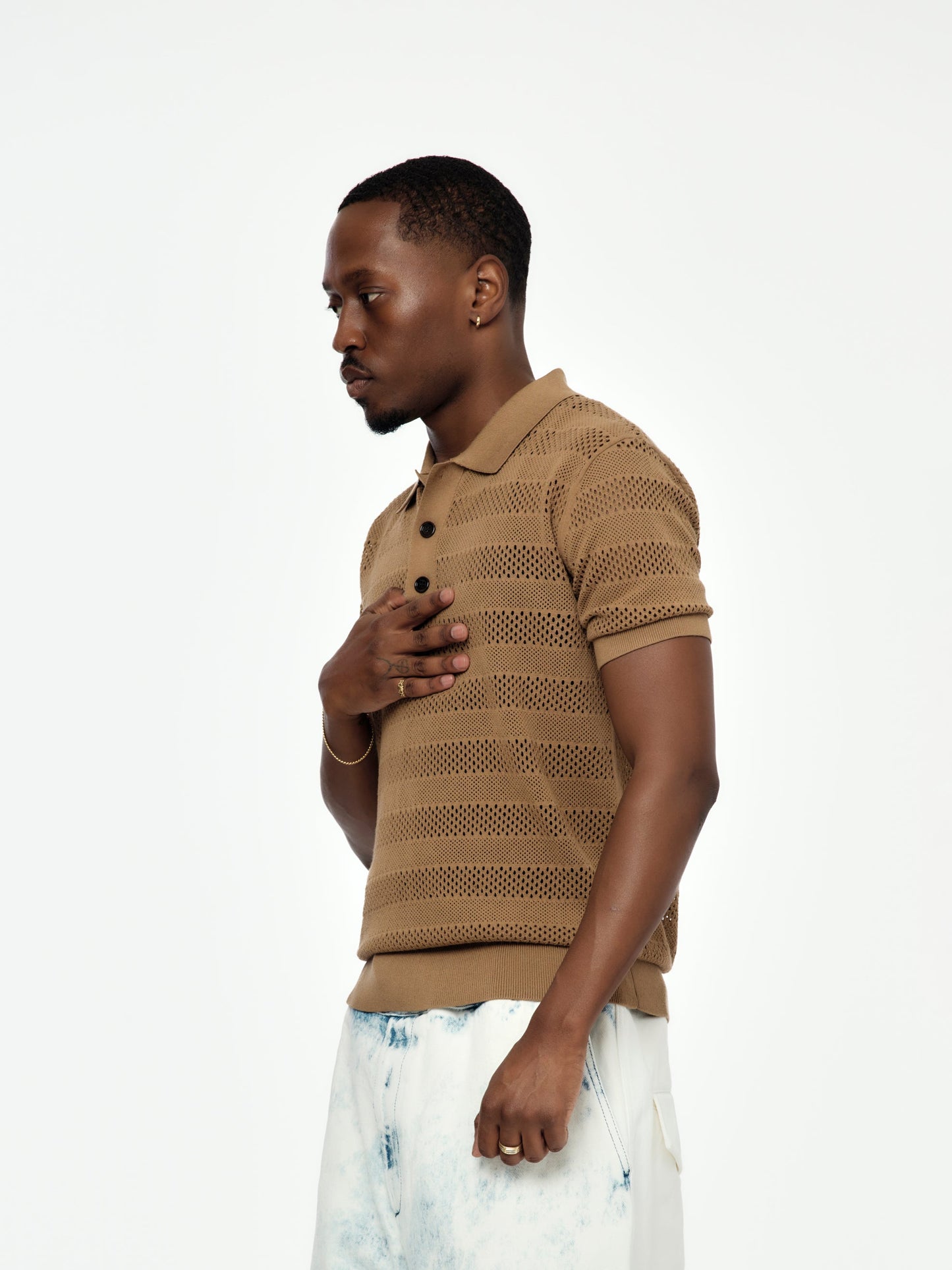 Dries Van Noten Mercy Polo (Camel)