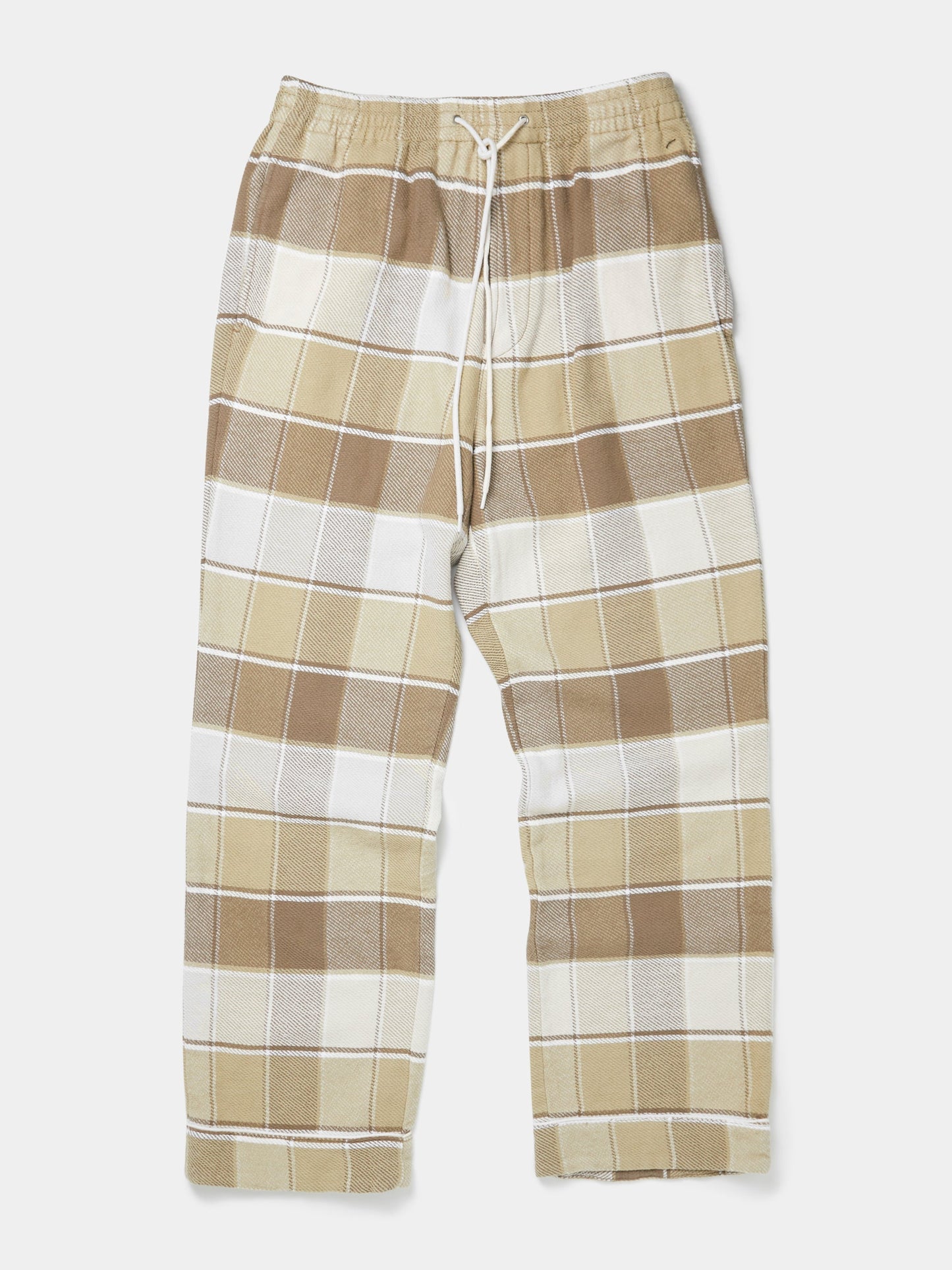 Checkered Pajama Pants (Beige)