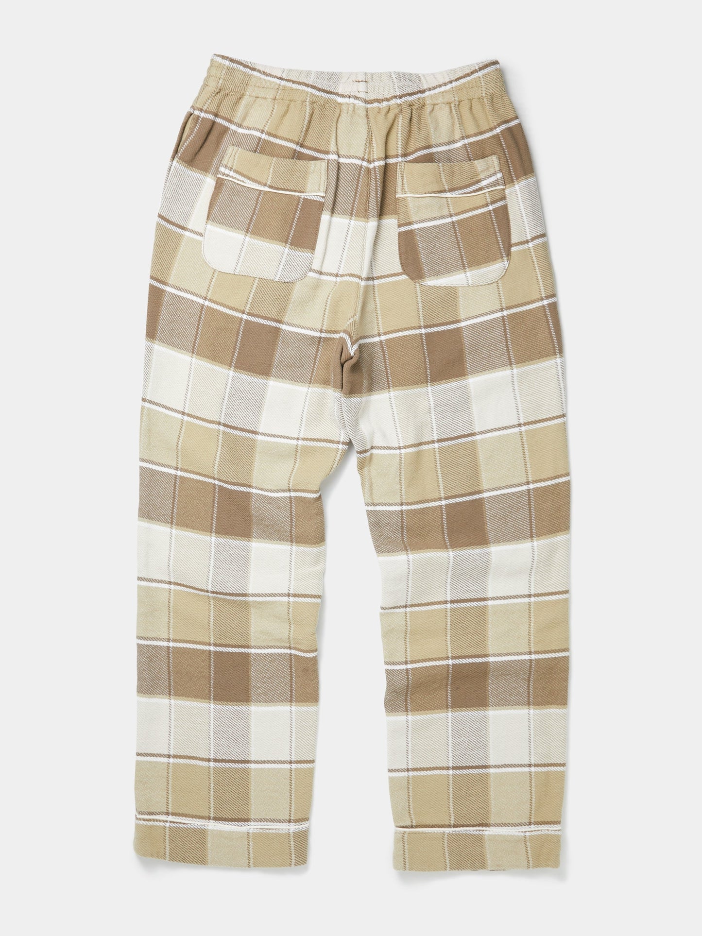 Checkered Pajama Pants (Beige)