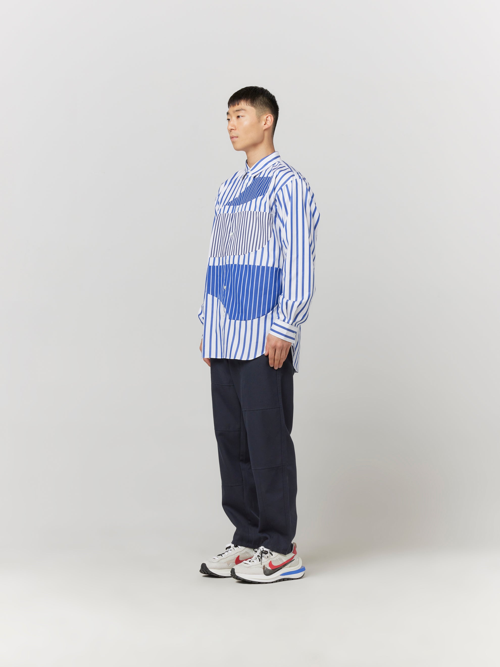 Stripe Mix Woven Shirt