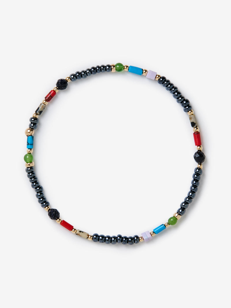 Theo Bracelet (14k/Semi-Precious Stones/Slate)