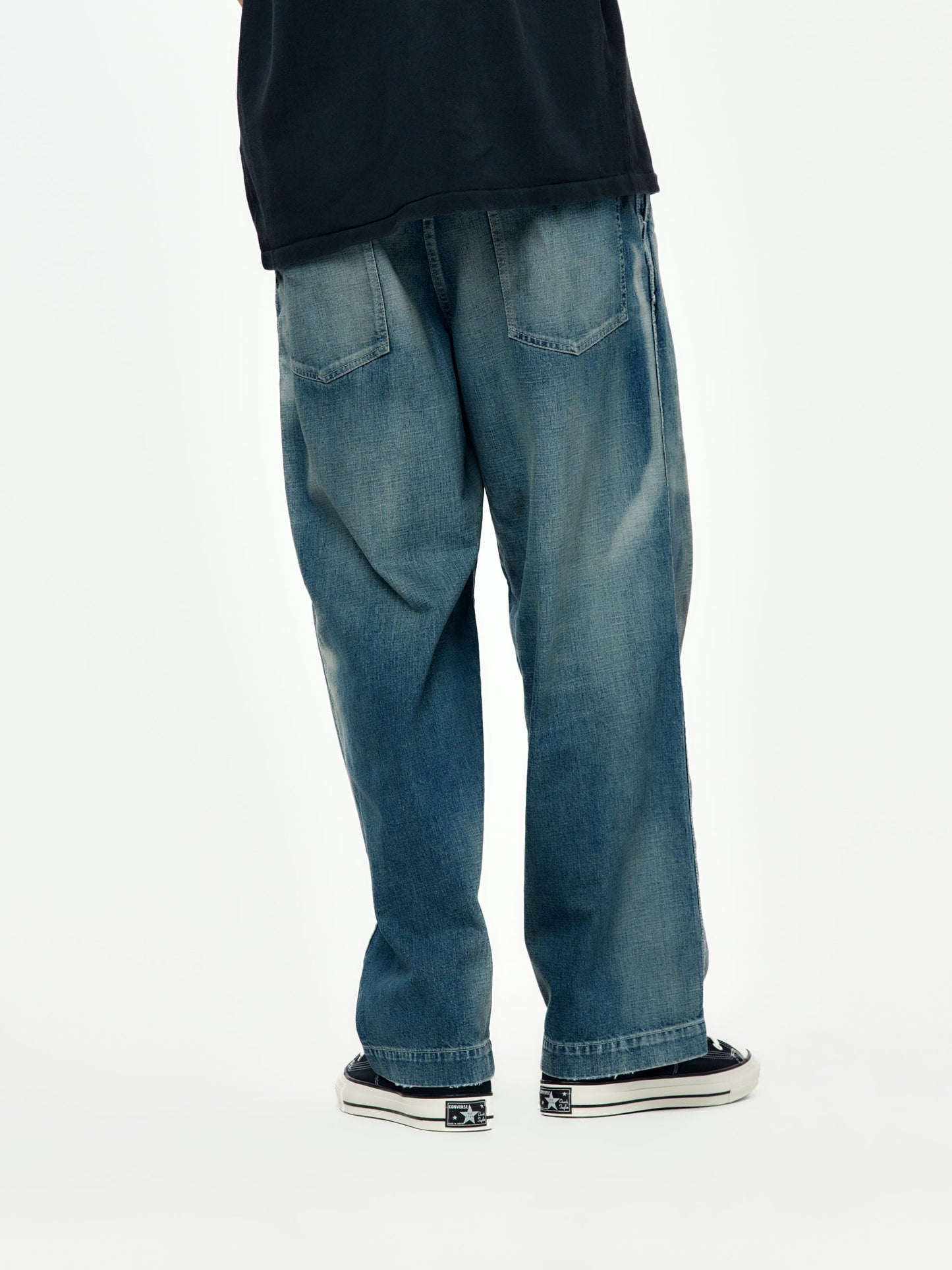 US ARMY DUNGAREE DENIM TROUSERS (Indigo)