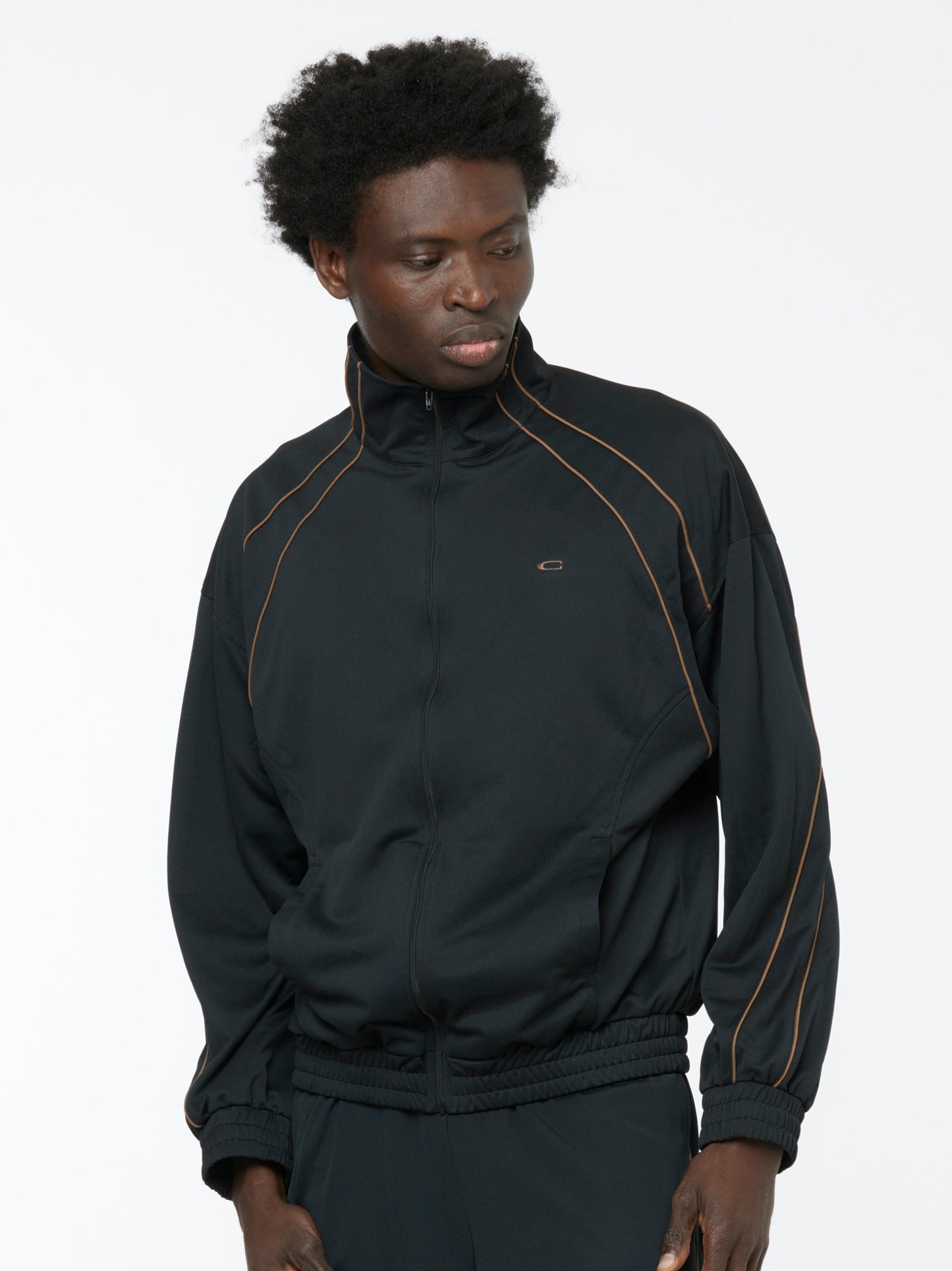 Club Jersey Track Jacket (Black)