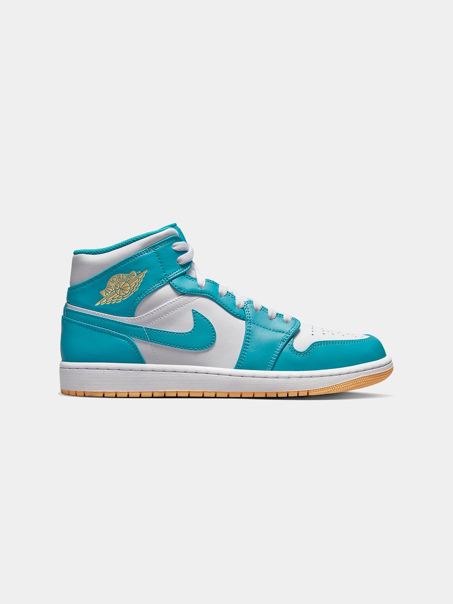 AIR JORDAN 1 MID (Aquatone/Celestial Gold-White)