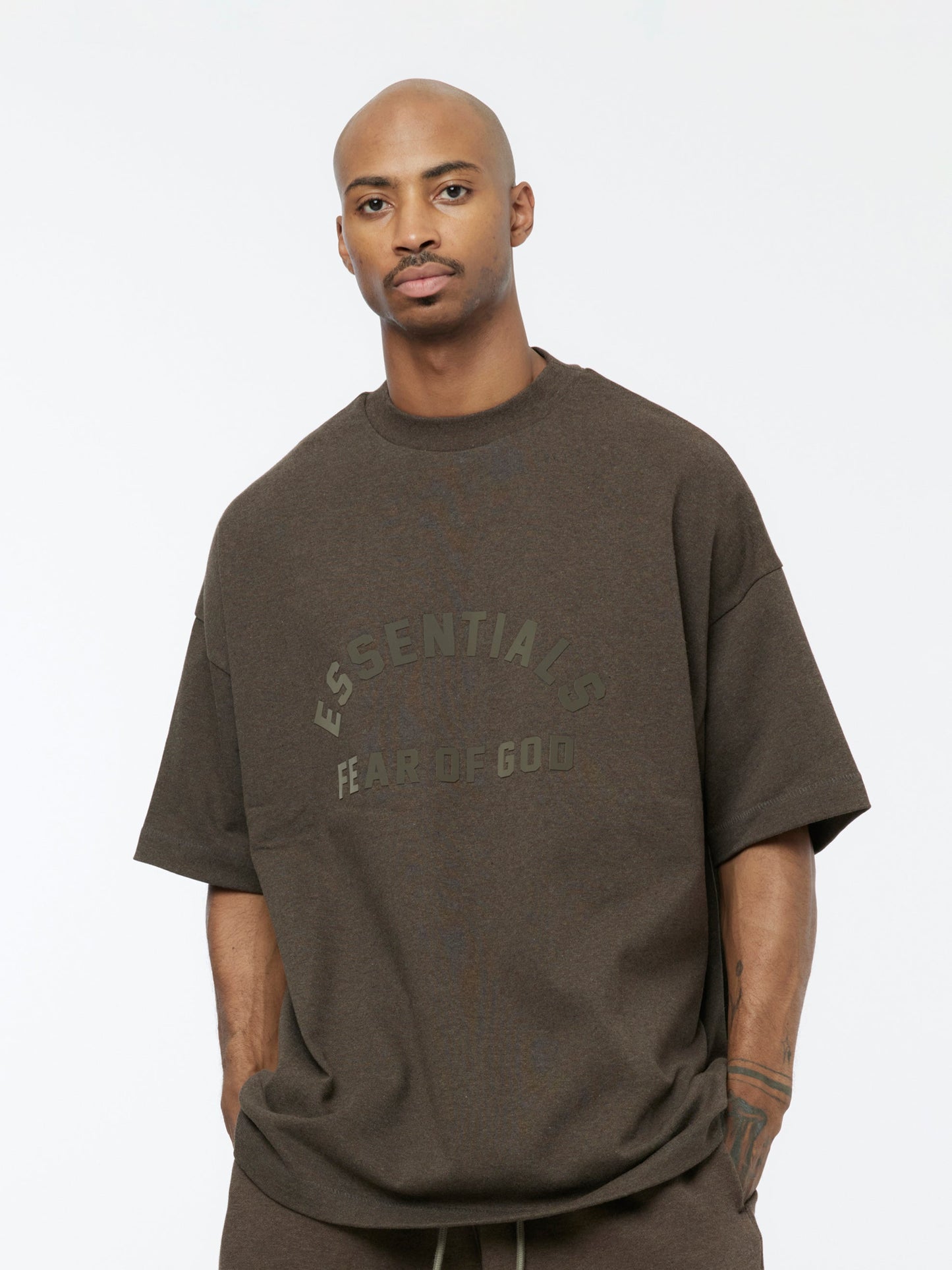 Essentials Heavy S/S Tee SU24 (Heather Wood)