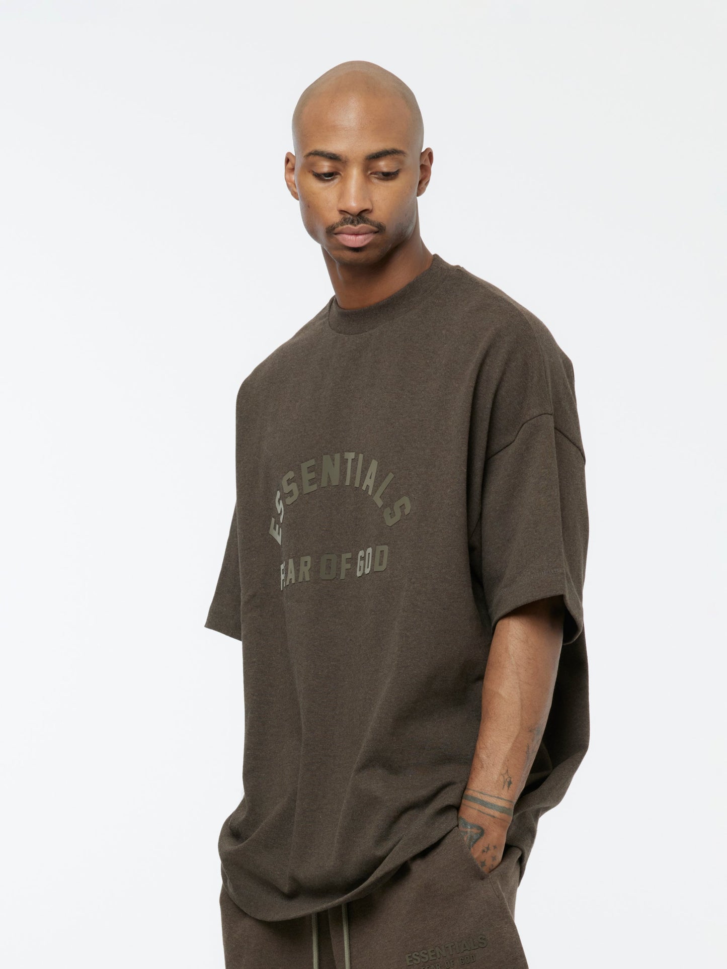 Essentials Heavy S/S Tee SU24 (Heather Wood)