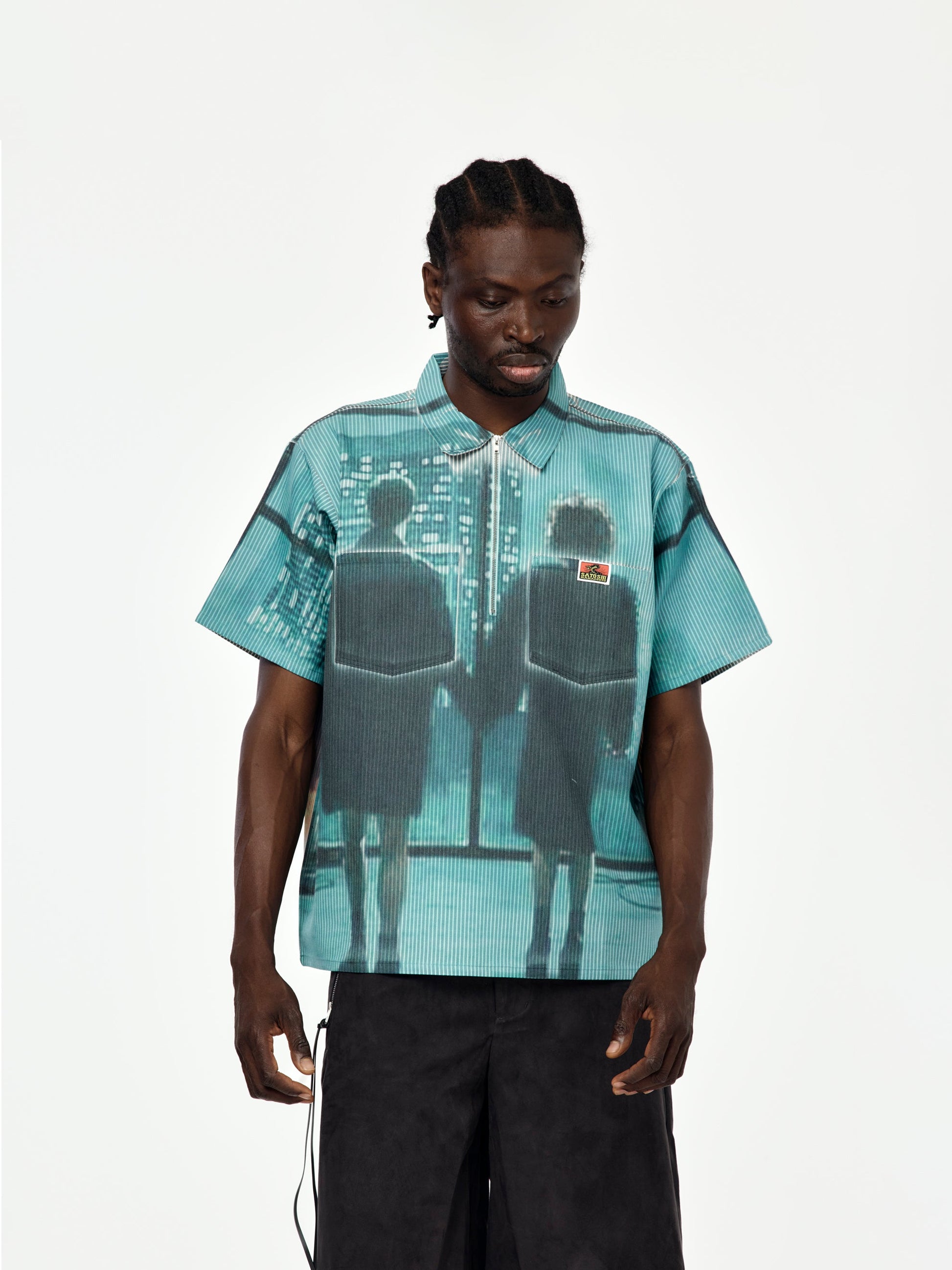 Weird Time Shirt (Blue/ Multi)