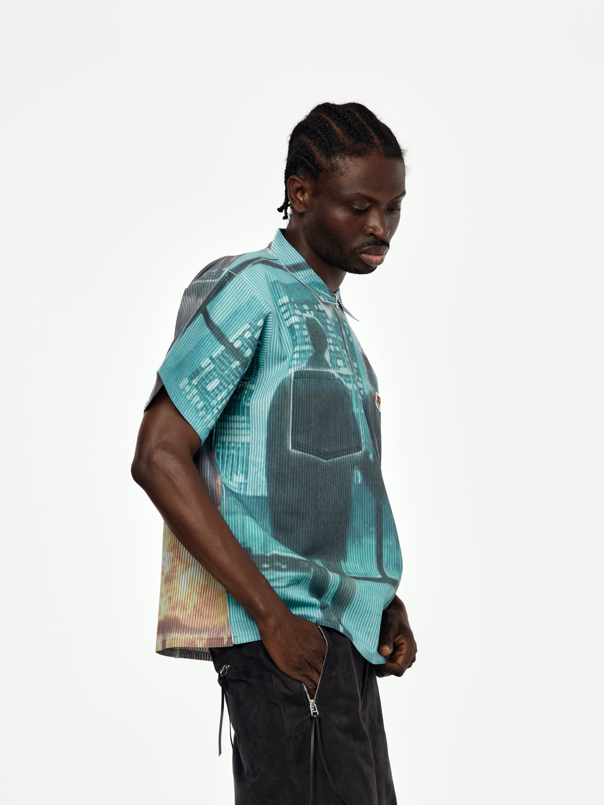 Weird Time Shirt (Blue/ Multi)