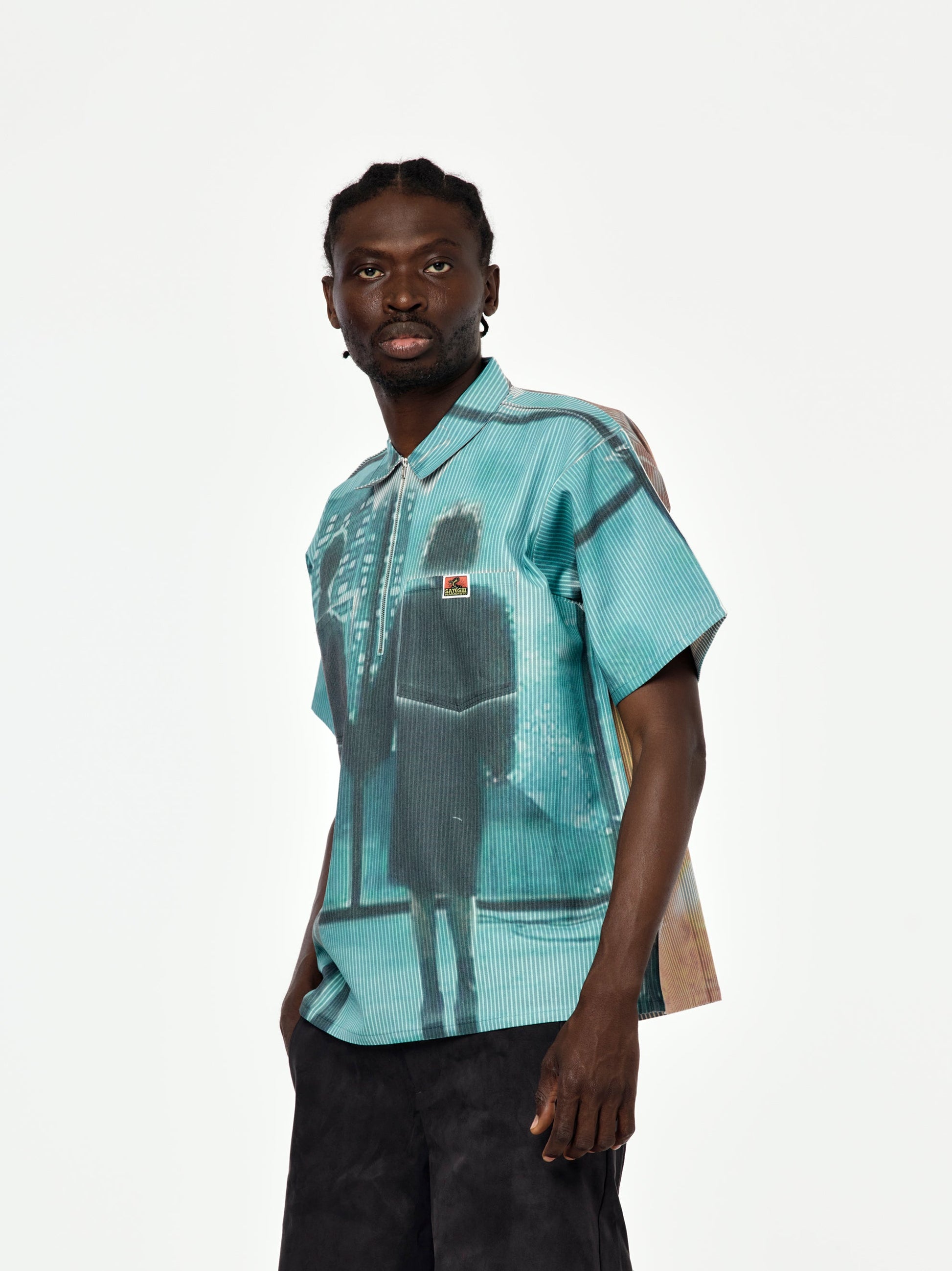 Weird Time Shirt (Blue/ Multi)